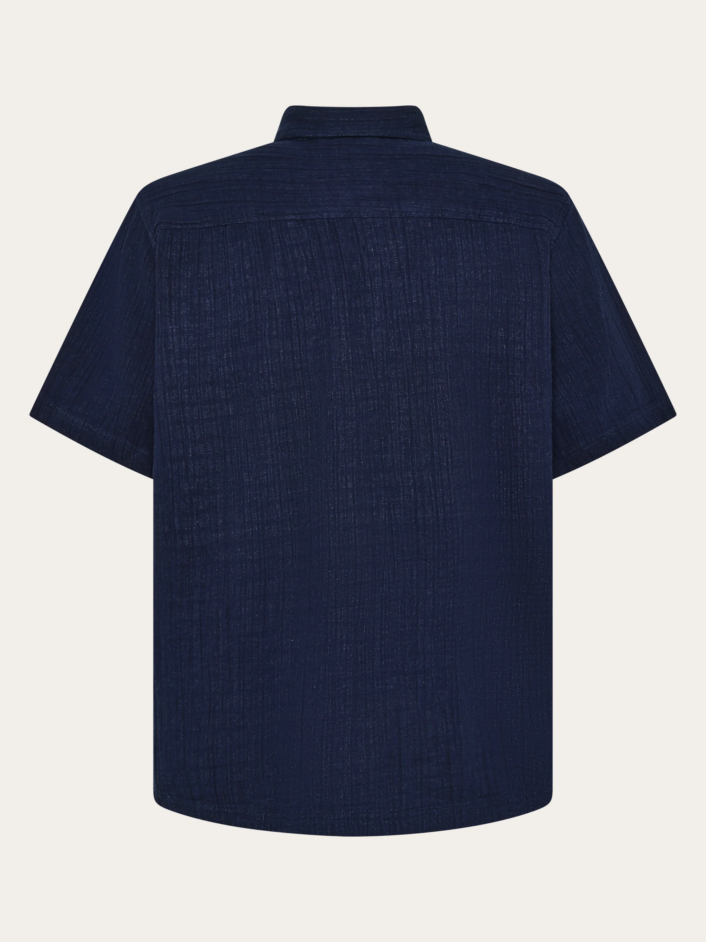 Relaxed short sleeve shirt - Indigo - Image 5