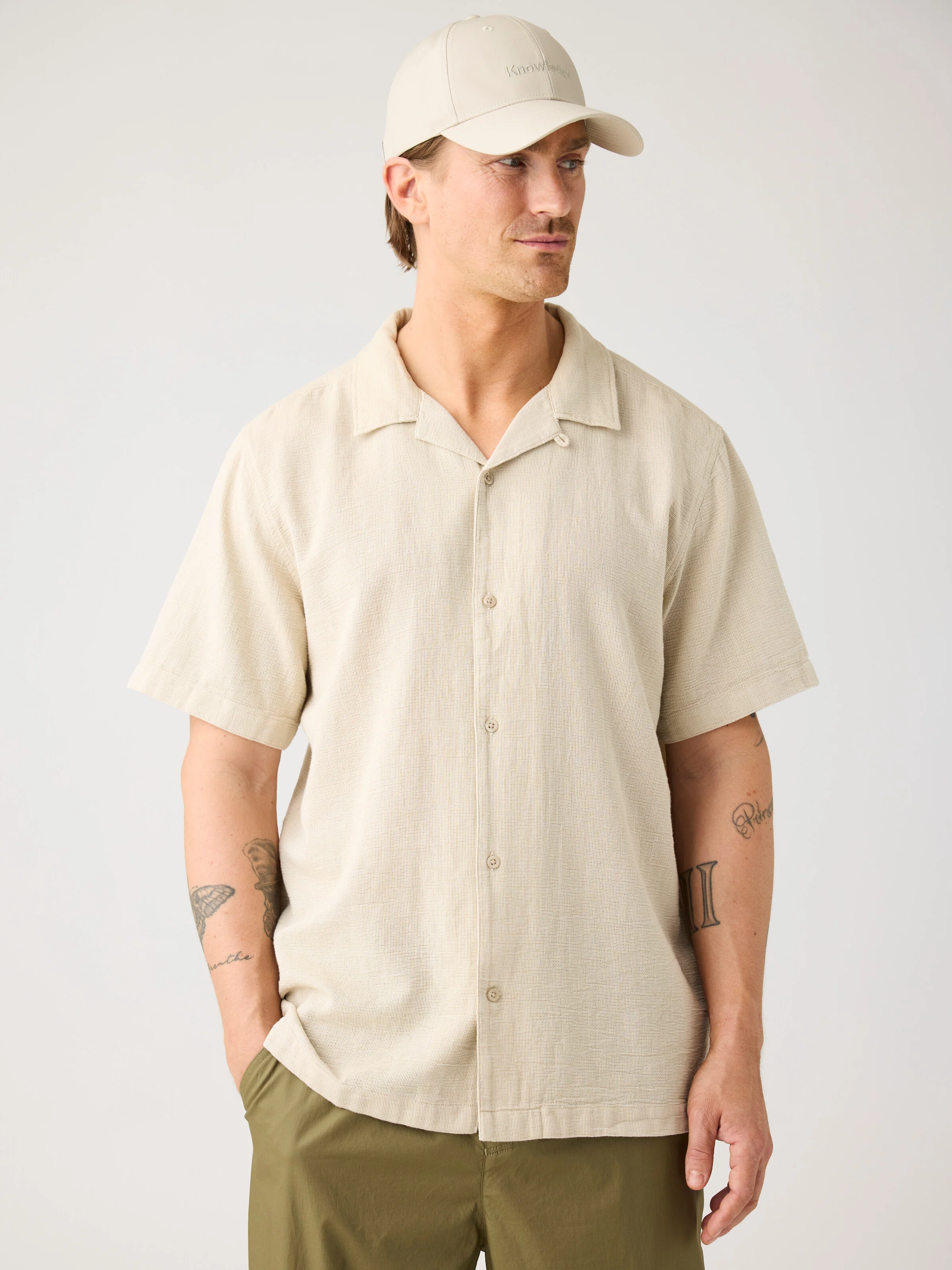 Relaxed short sleeve shirt - Twill - Image 2