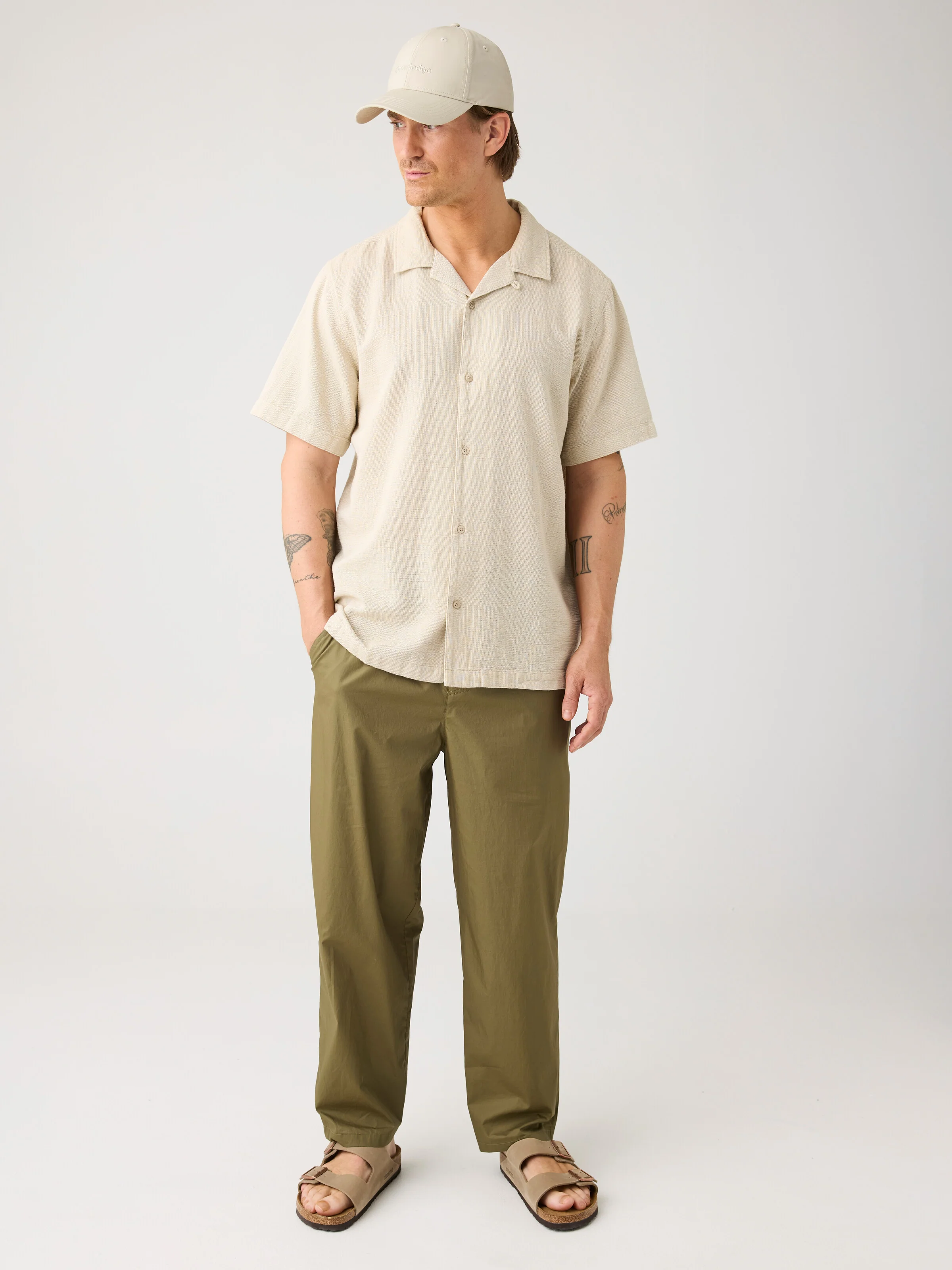 Relaxed short sleeve shirt - Twill - Image 3
