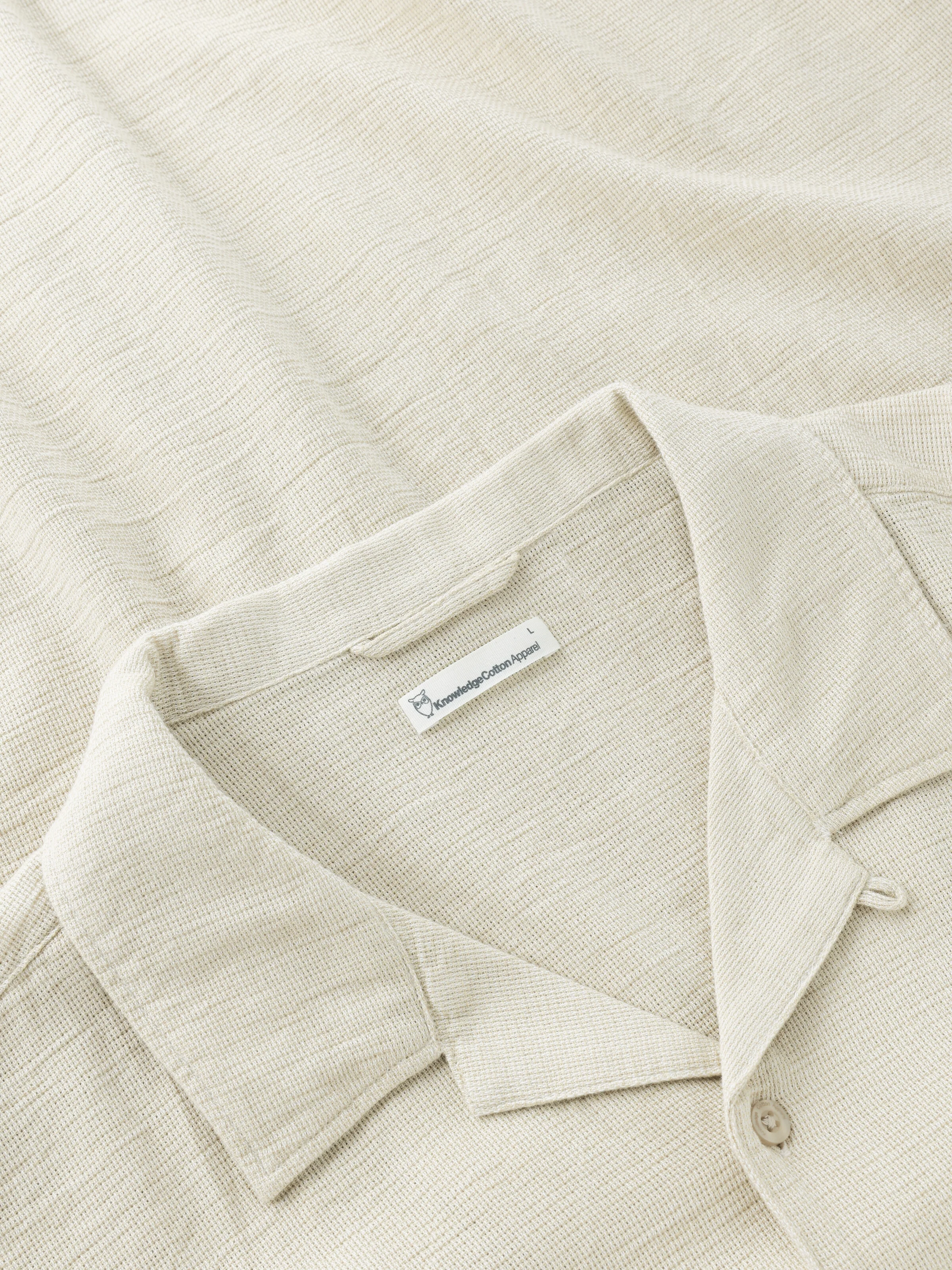 Relaxed short sleeve shirt - Twill - Image 4