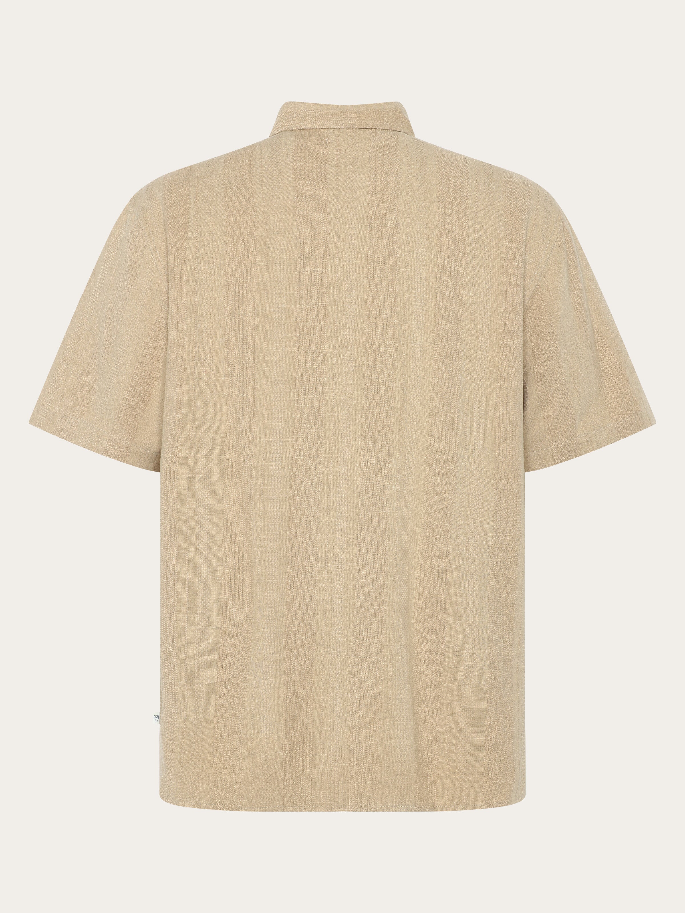 Relaxed structure short sleeve shirt - Twill - Image 3