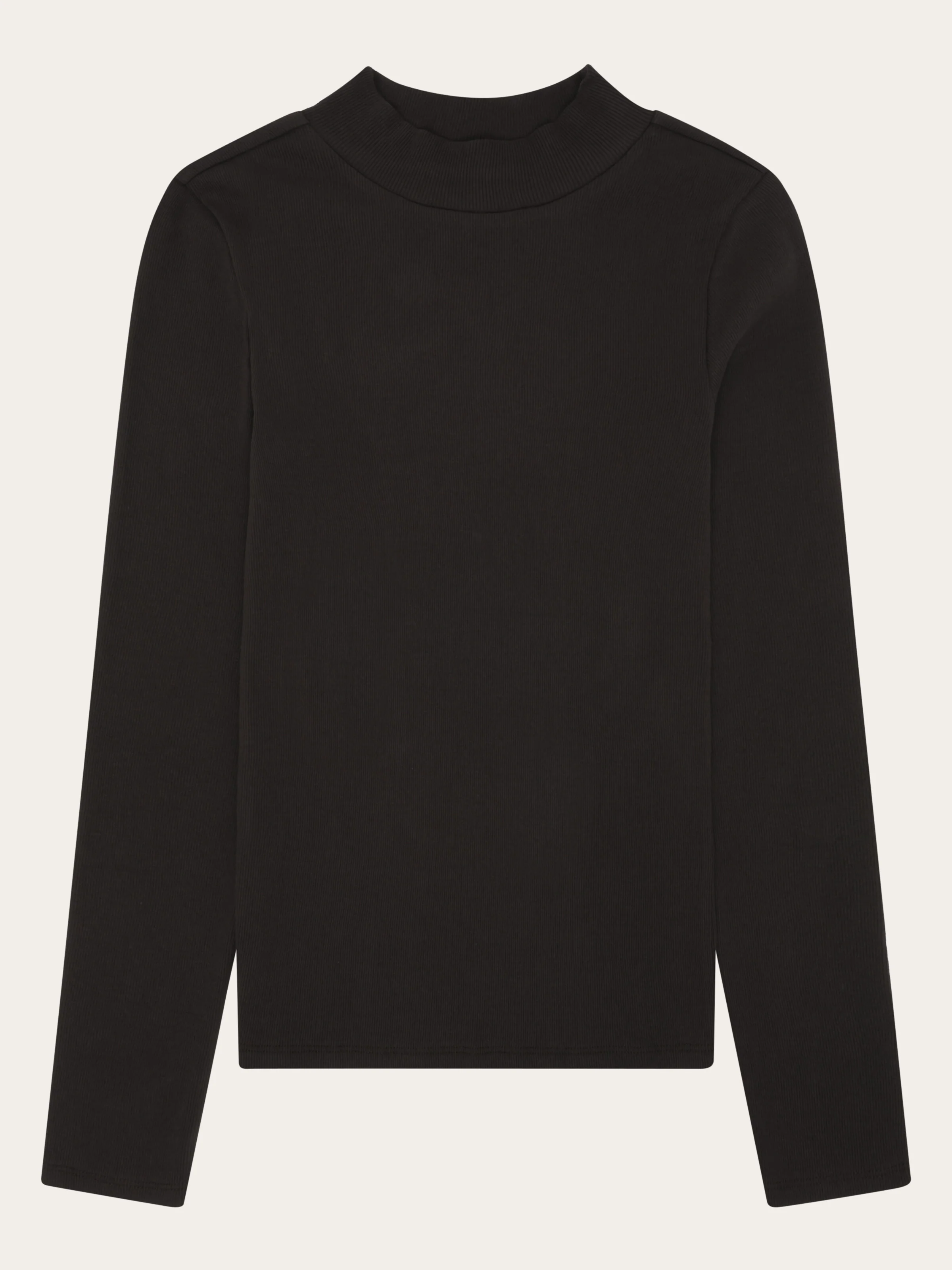 Rib high neck LS - Chocolate Torte