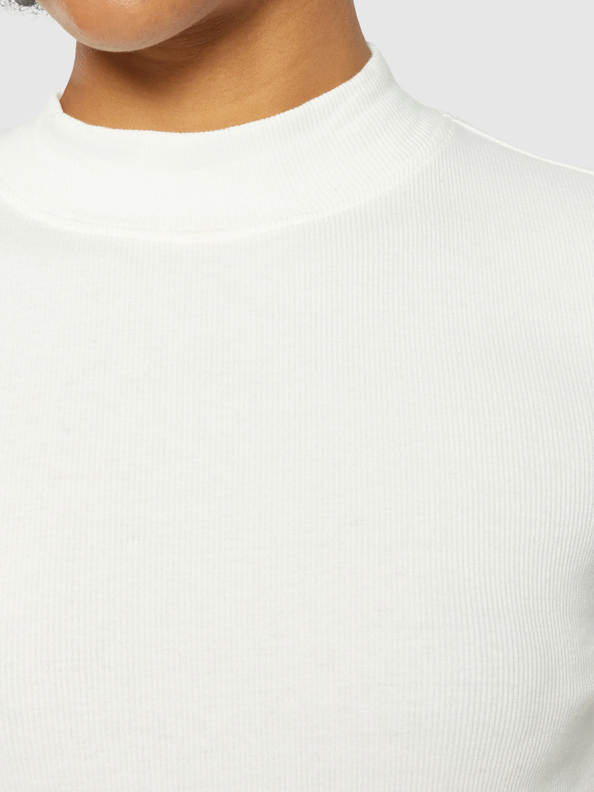 Rib high neck LS - Star White - Image 5