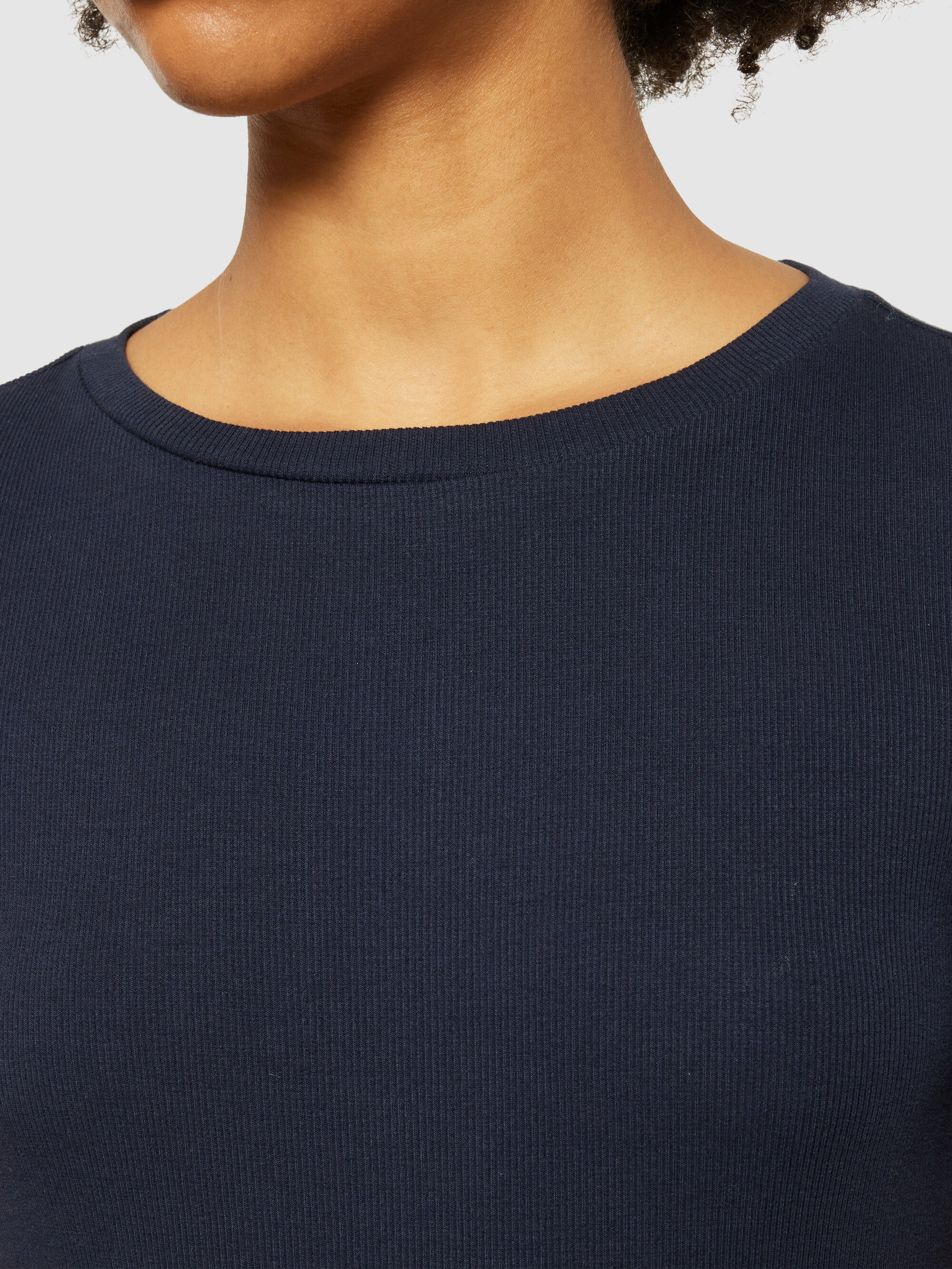 Rib high neck short sleeve - Night Sky - Image 5
