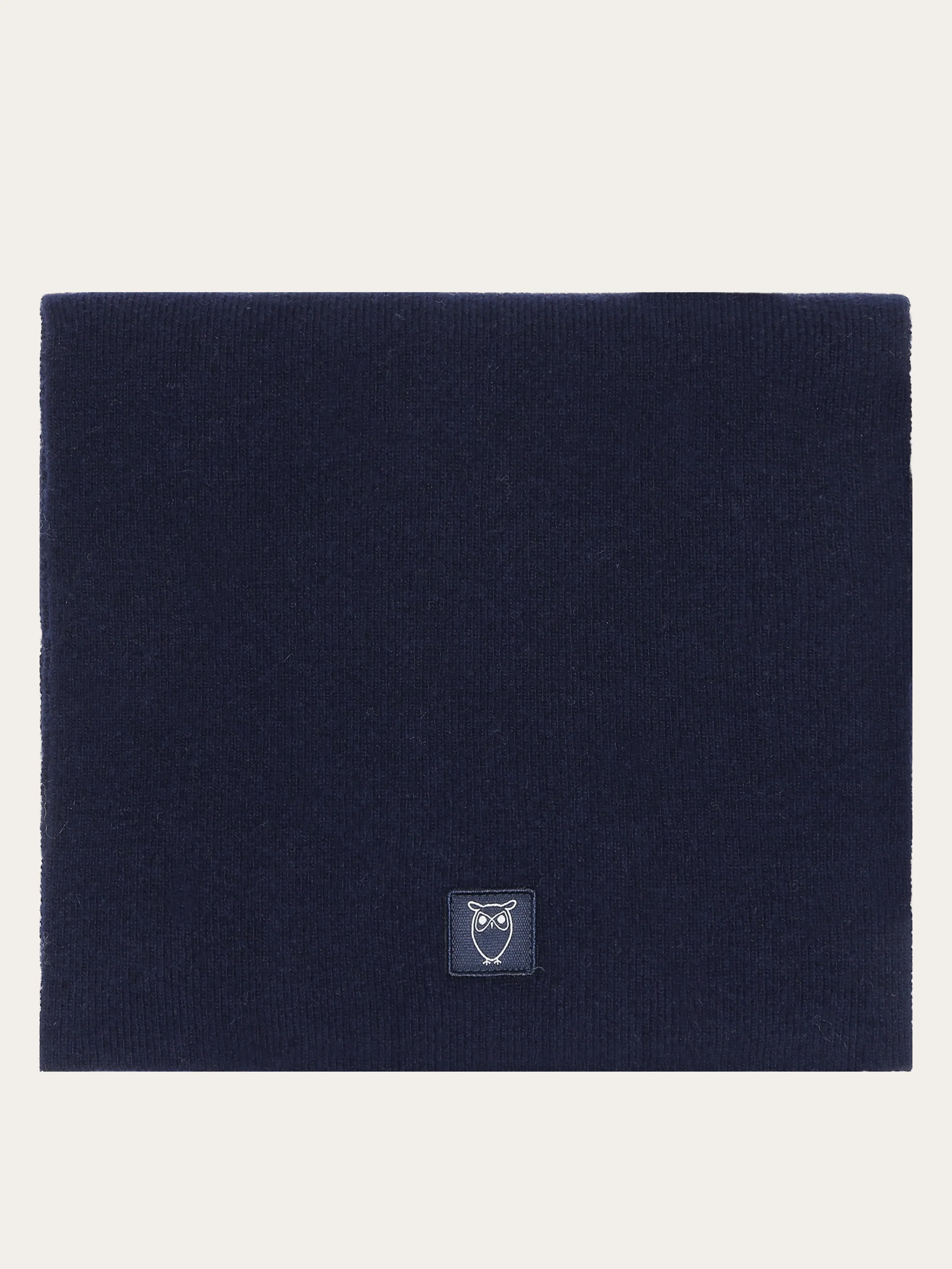 Rib knit wool scarf - Total Eclipse - Image 3