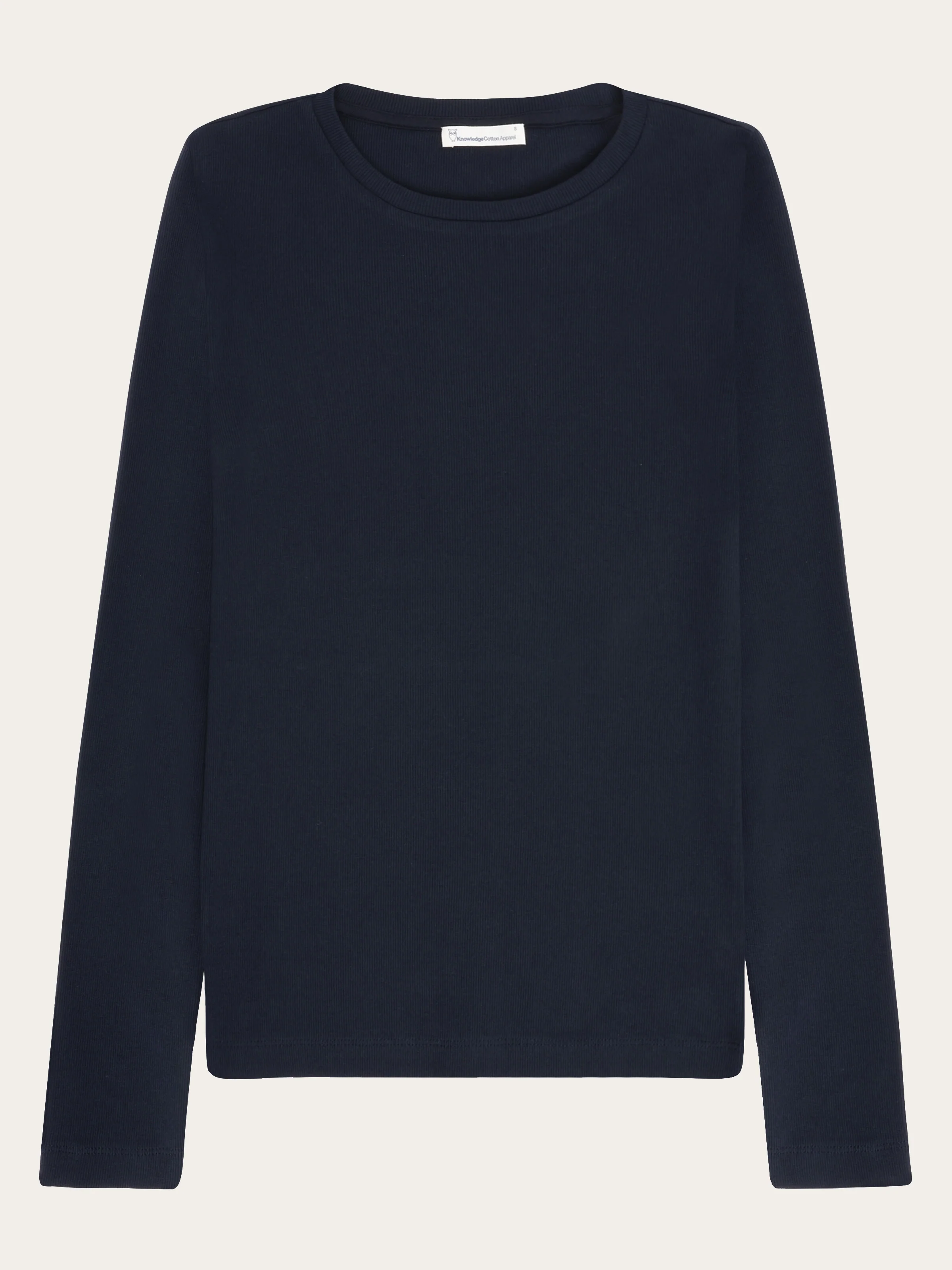 Rib Scoop neck long sleeved - Night Sky
