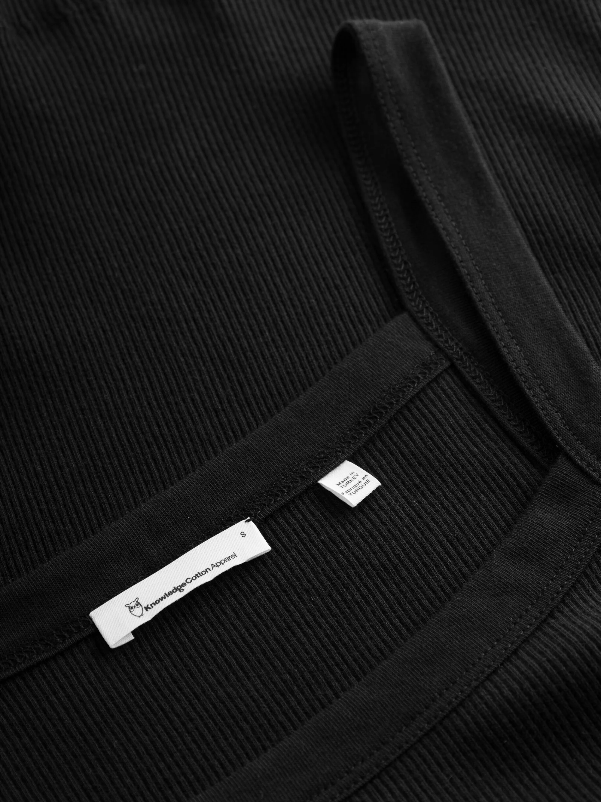 Rib strap top - Black Jet - Image 4