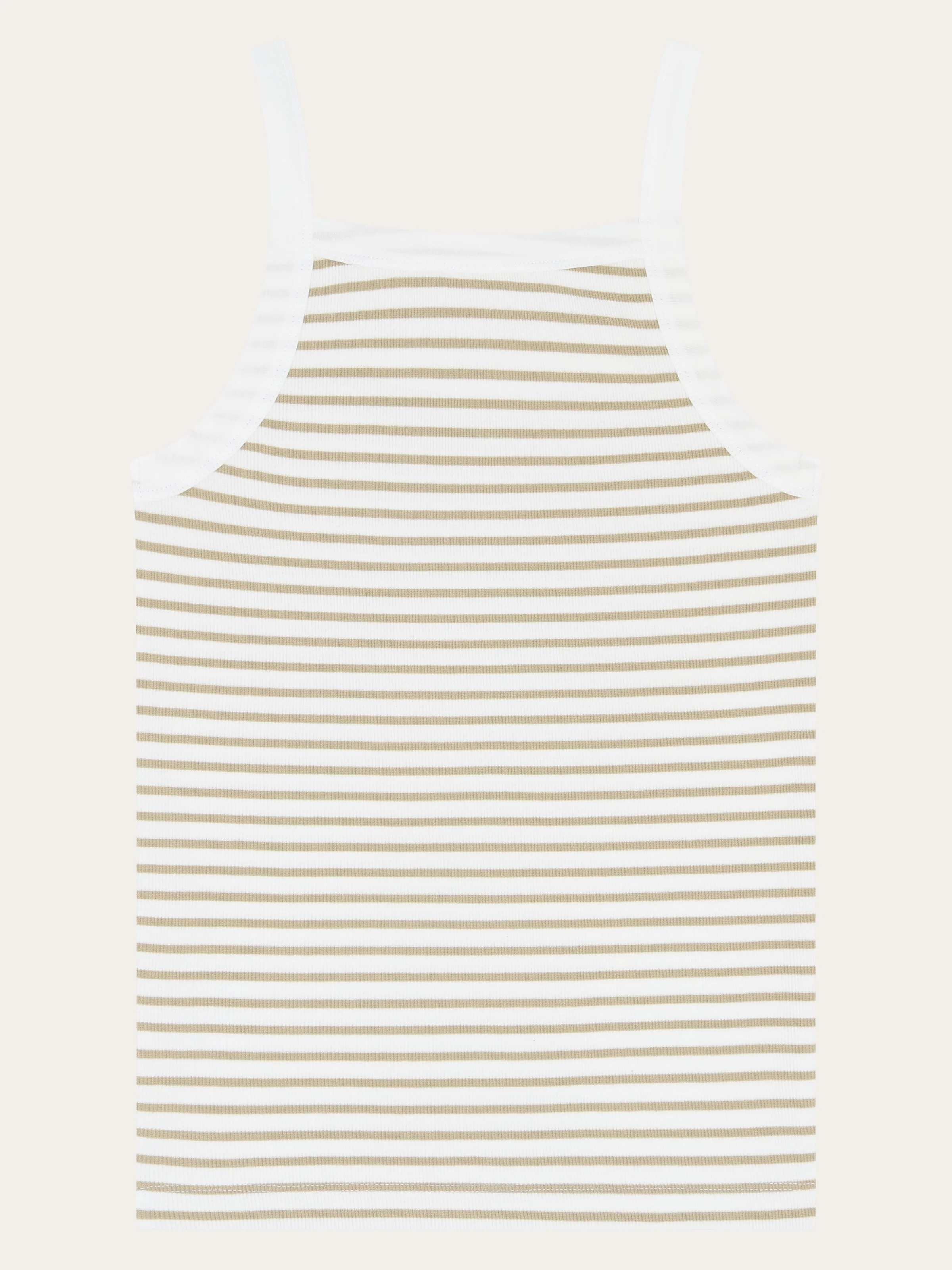 Rib strap top - Creme Stripe - Image 3
