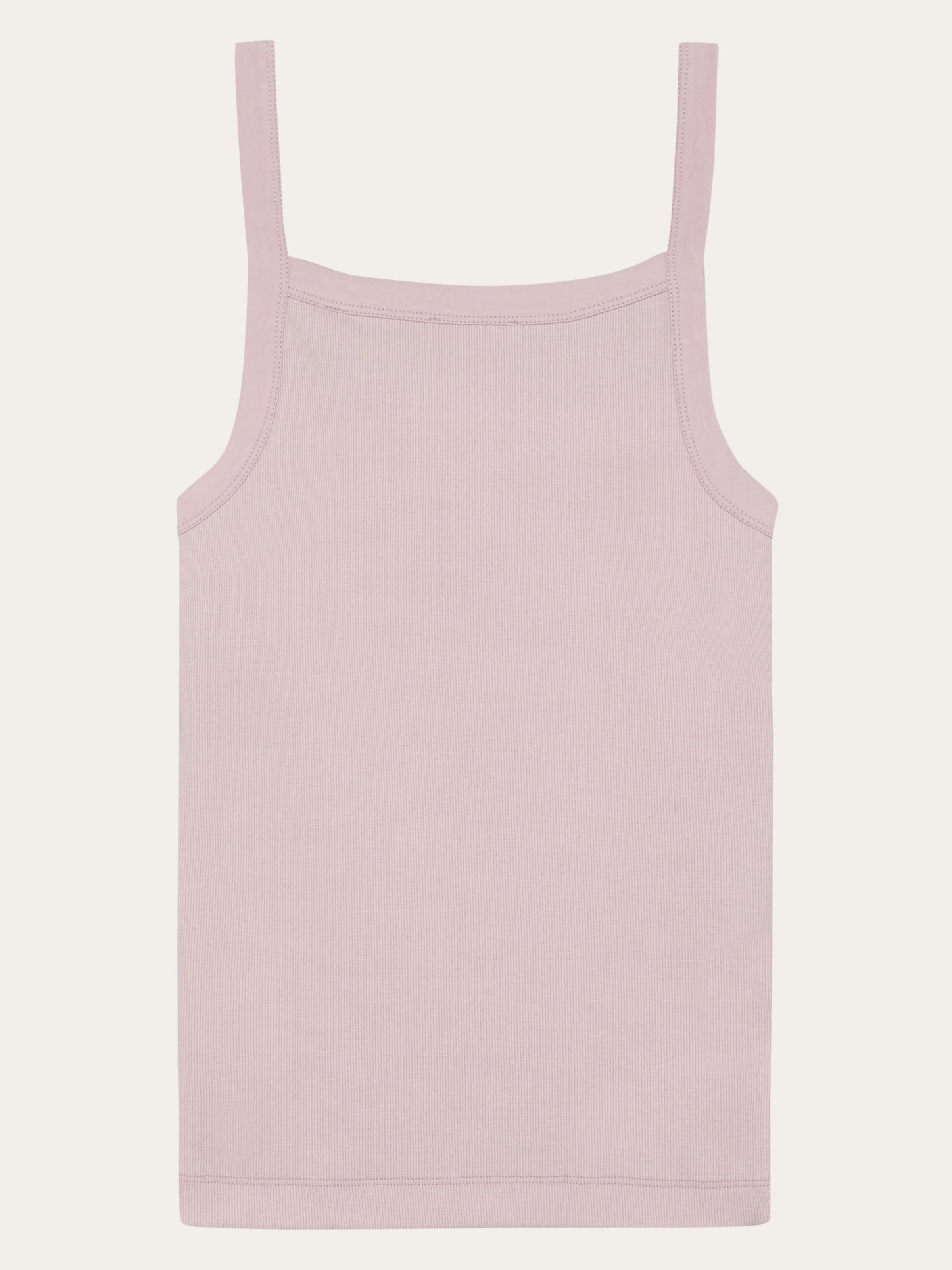 Rib strap top - Pale Lilac - Image 4