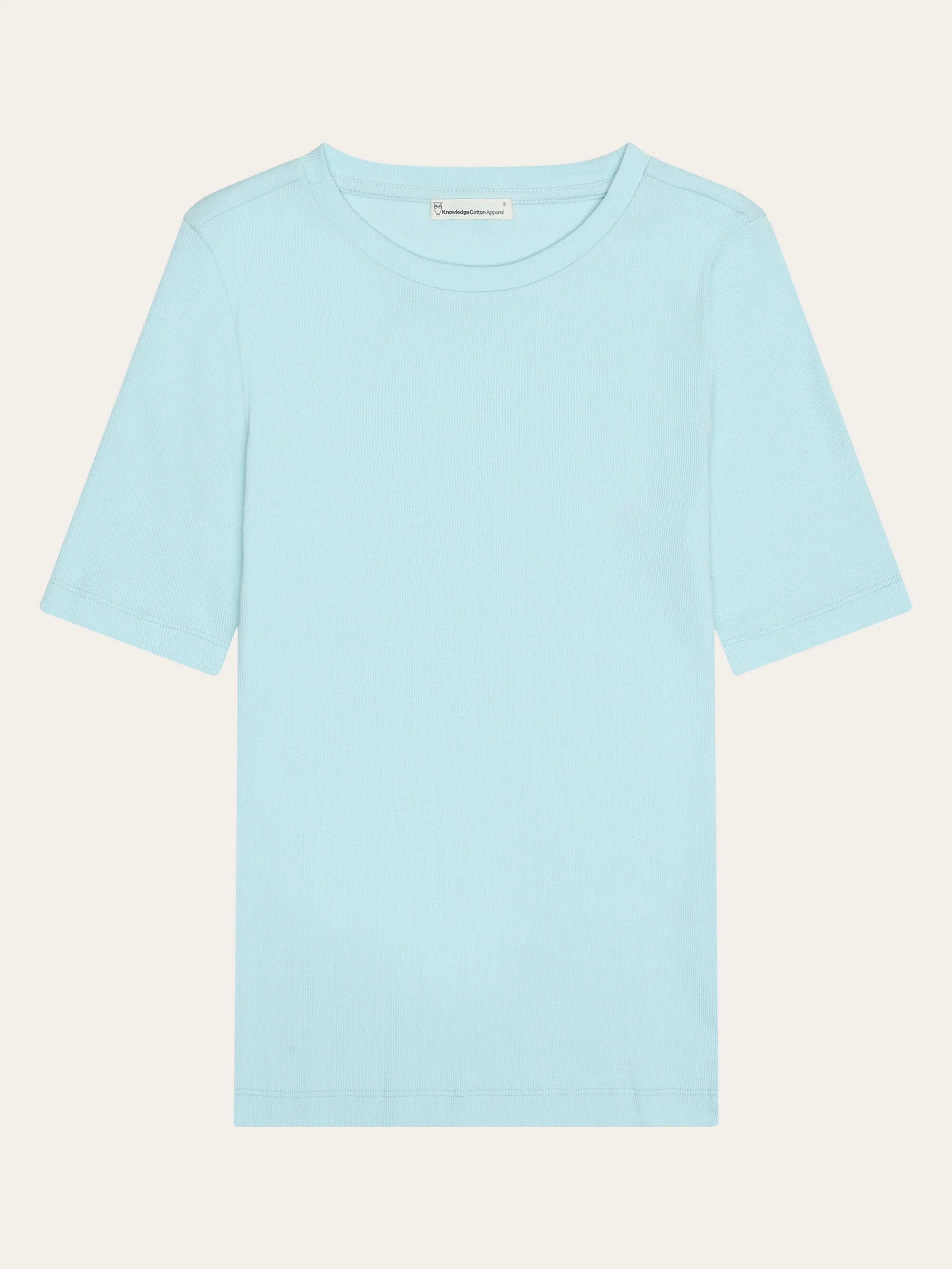 Rib t-shirt - Aqua Esque