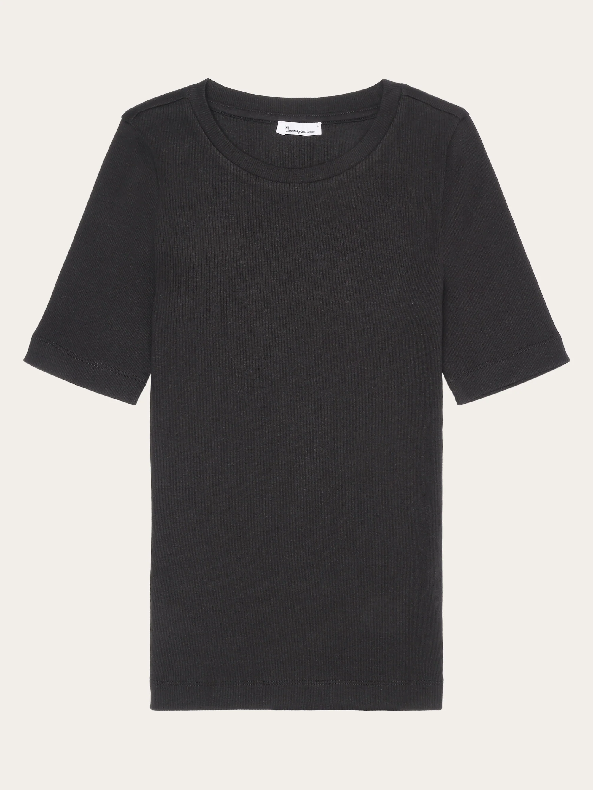 Rib t-shirt - Black Jet