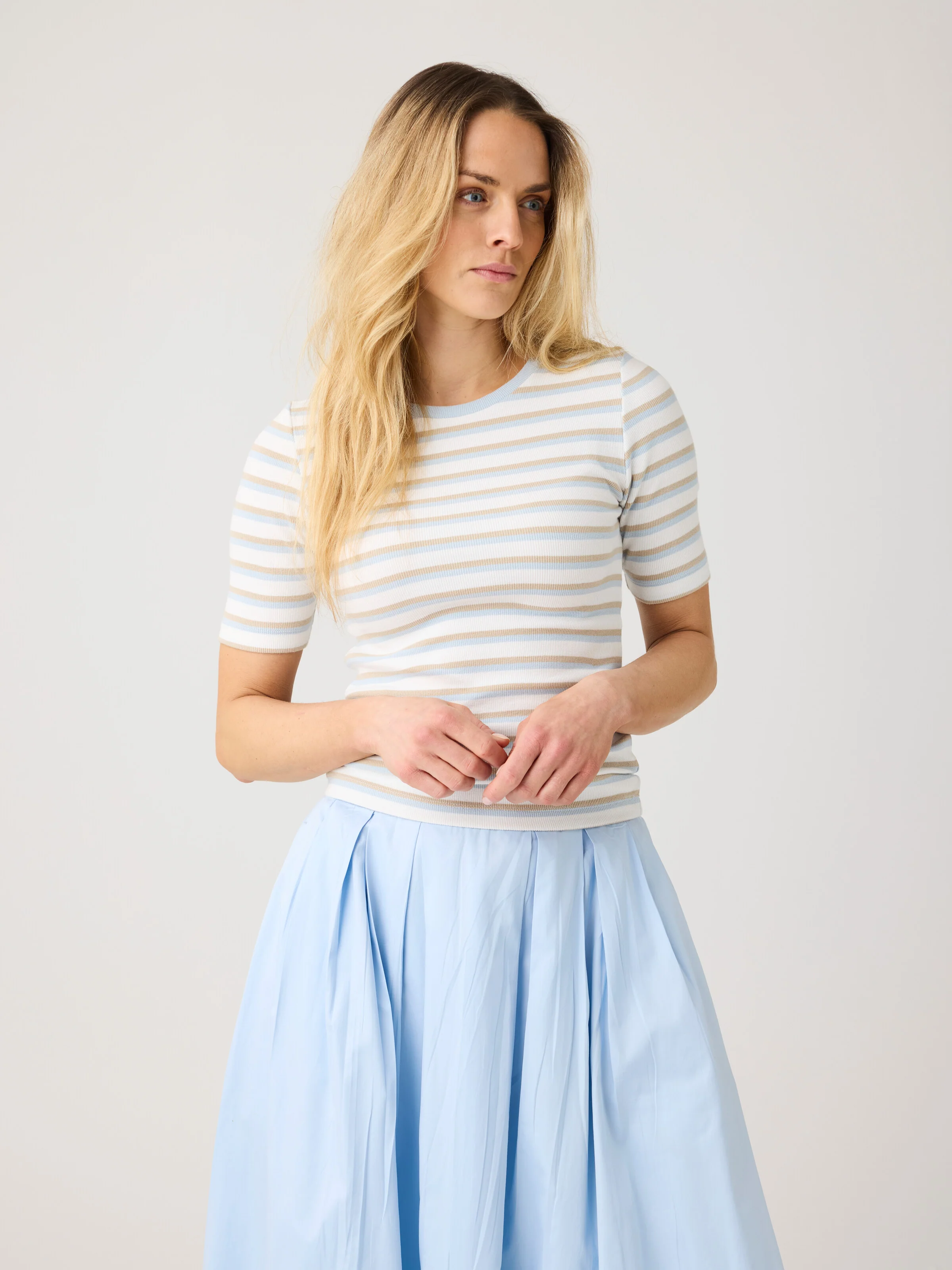 Rib t-shirt - Multi color stripe - Image 2