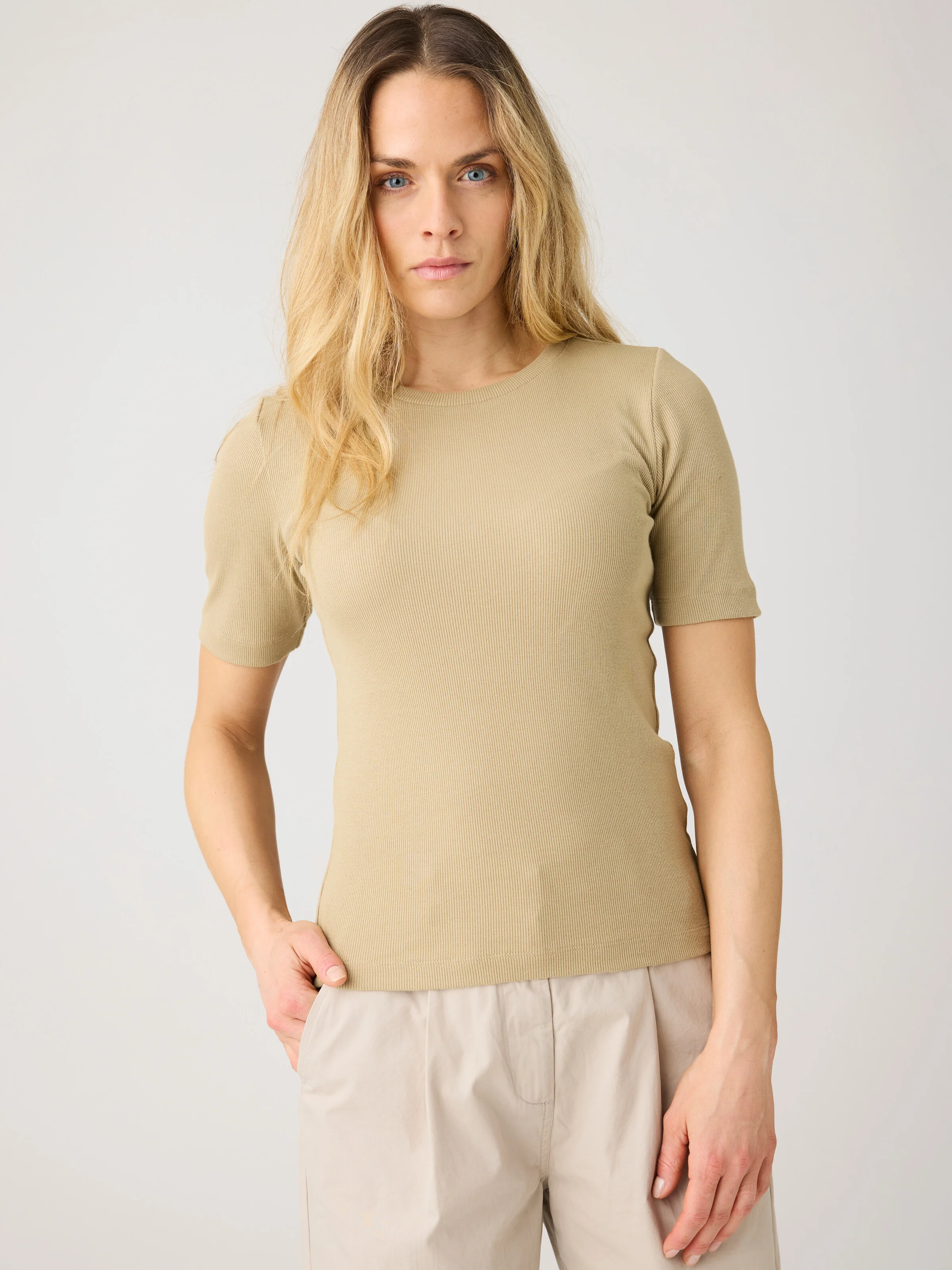 Rib t-shirt - Twill - Image 3