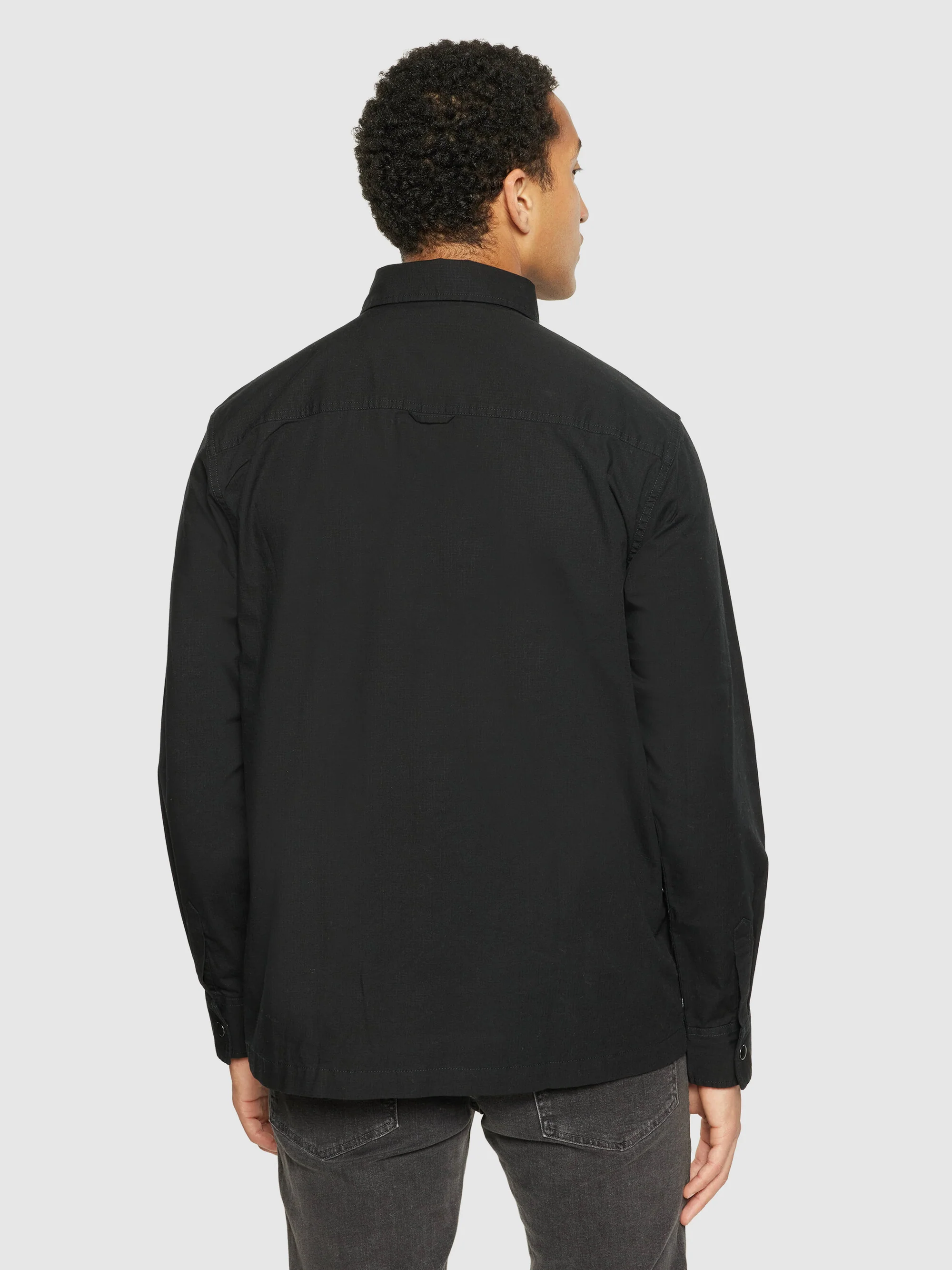 Ripstop overshirt - GOTS/Vegan - Black Jet - Image 3