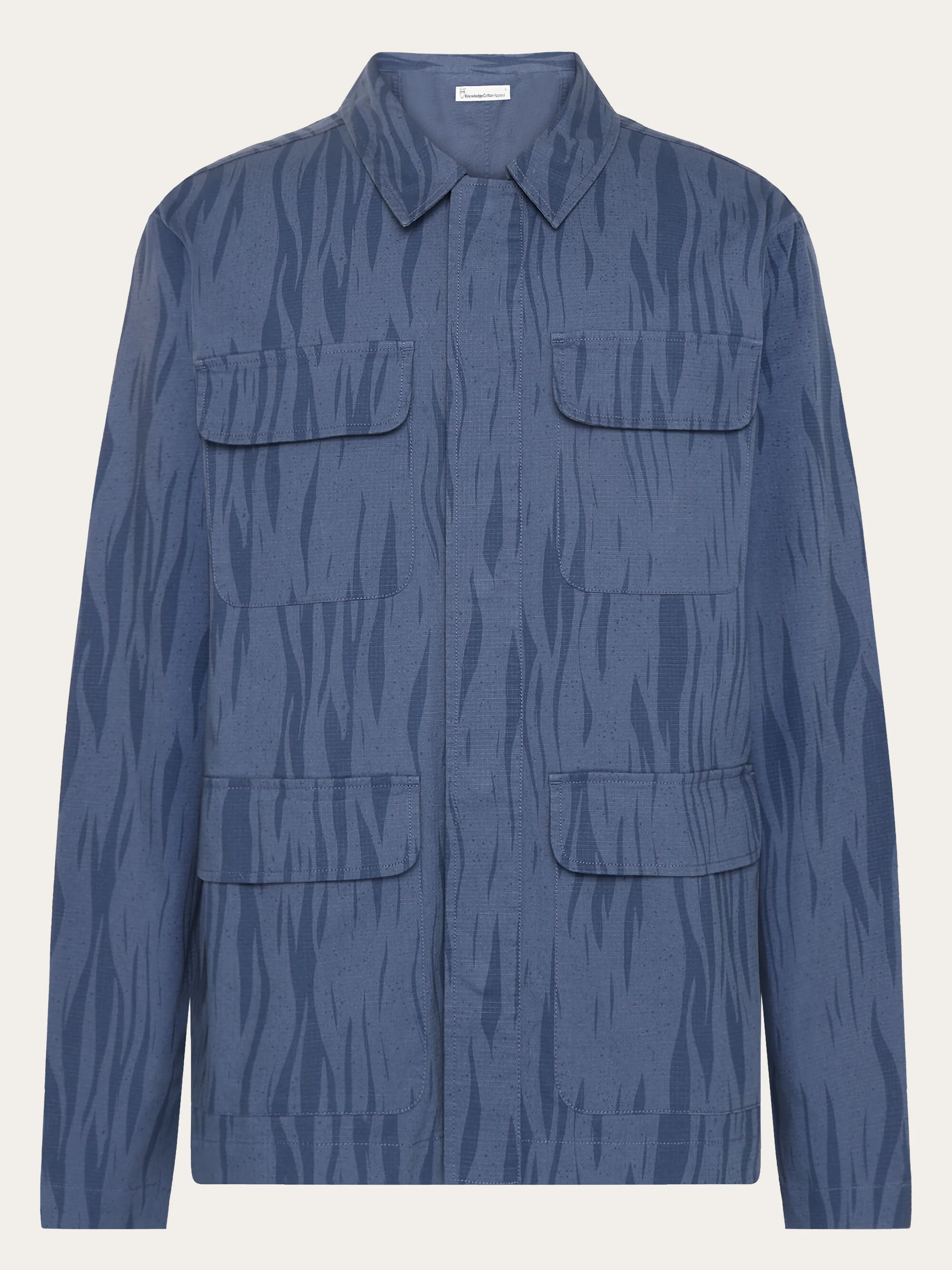 Ripstop Northern Lights overshirt - GOTS/Vega - Blue
