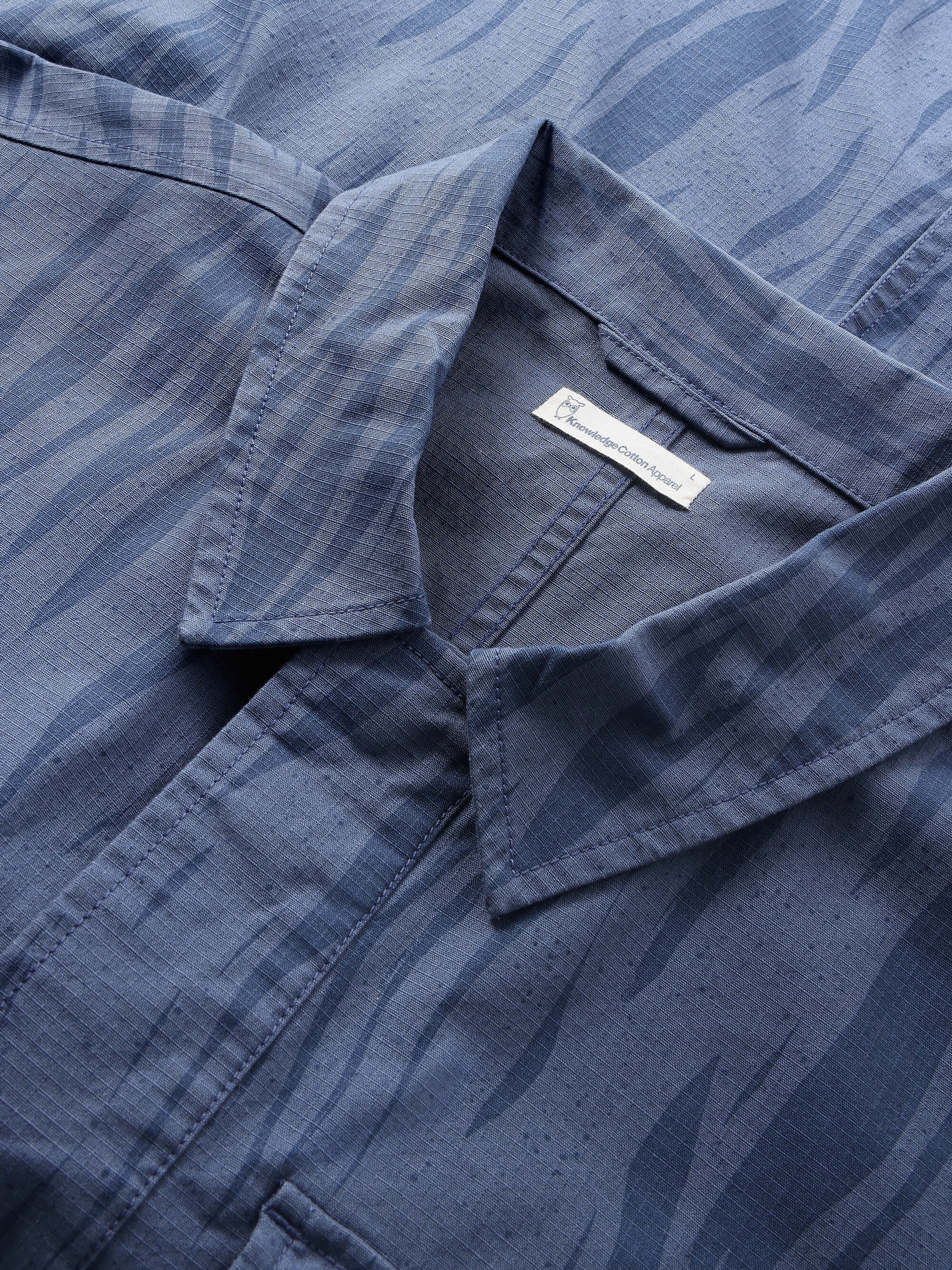 Ripstop Northern Lights overshirt - GOTS/Vega - Blue - Image 2