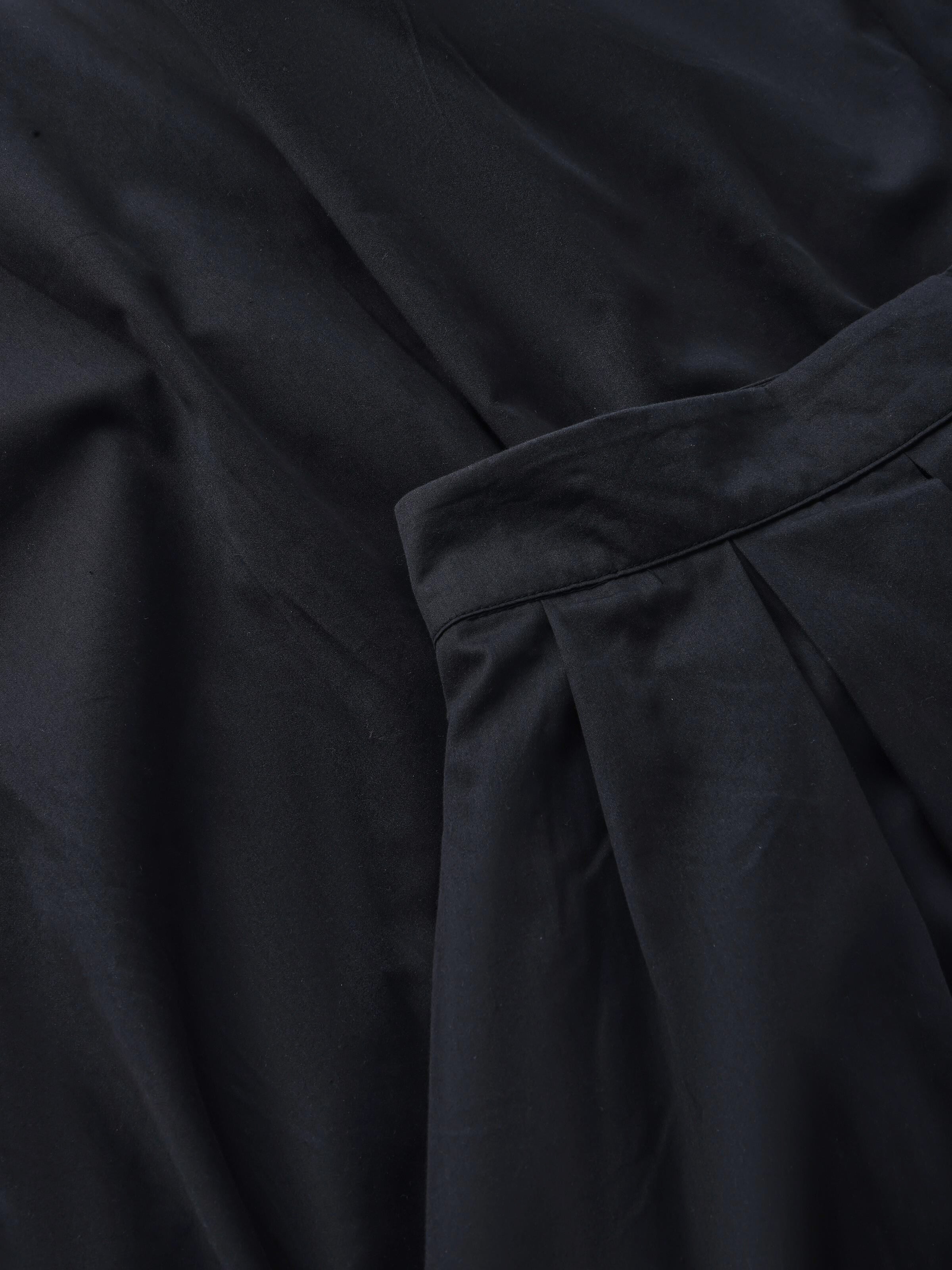 Satin pleat skirt - Black Jet - Image 3