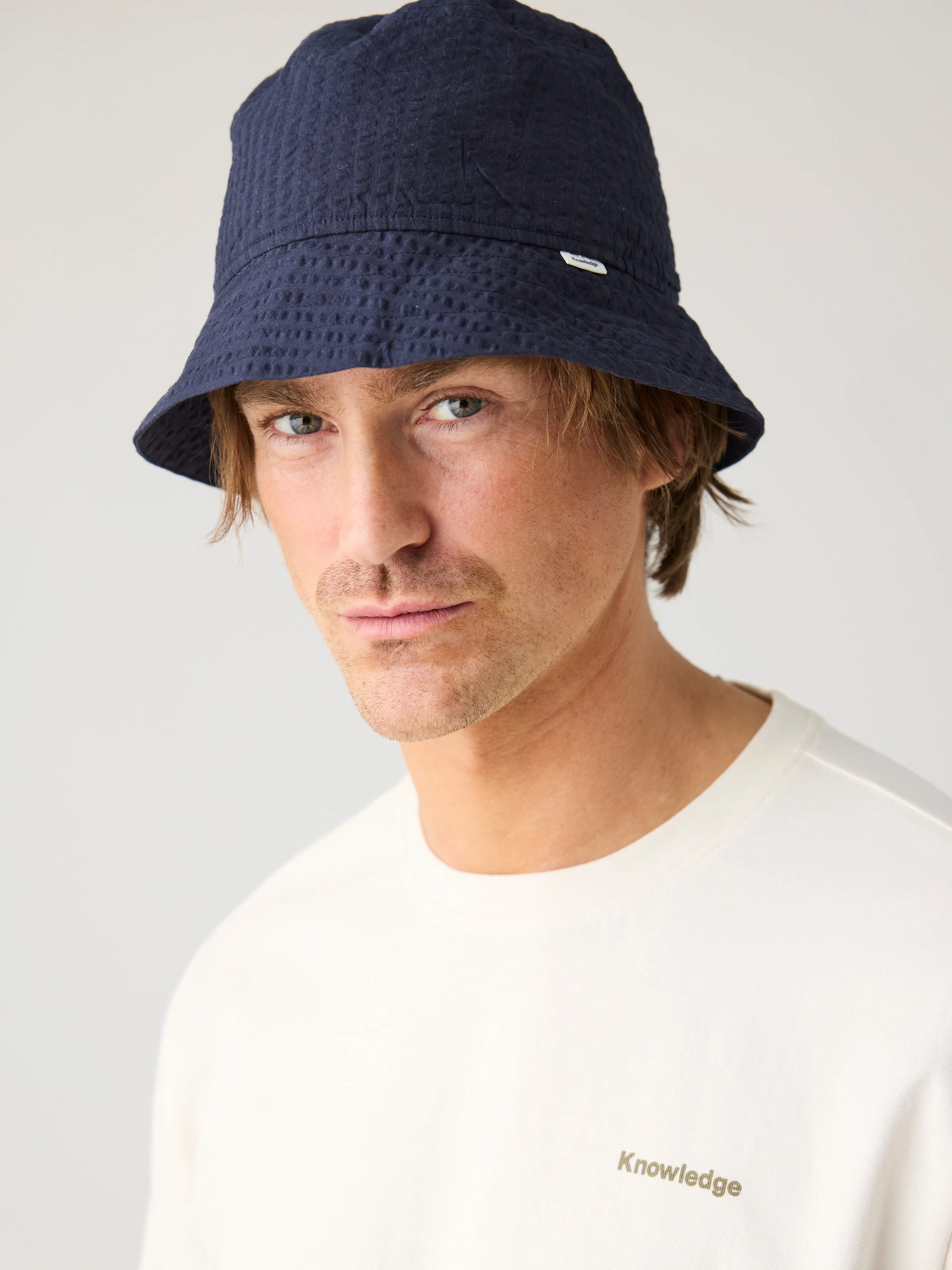Seersucker bucket hat - Night Sky - Image 3