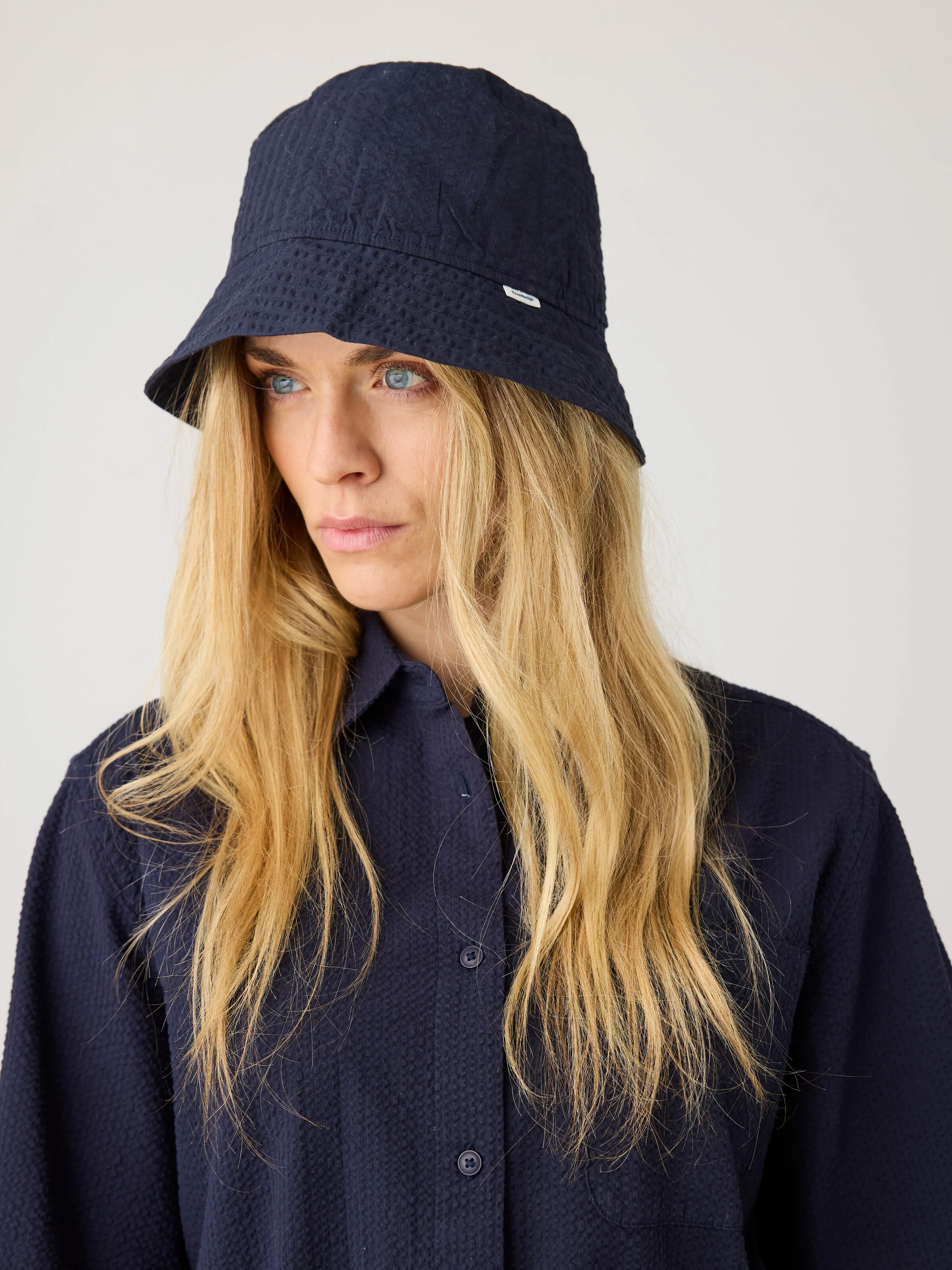Seersucker bucket hat - Night Sky - Image 5