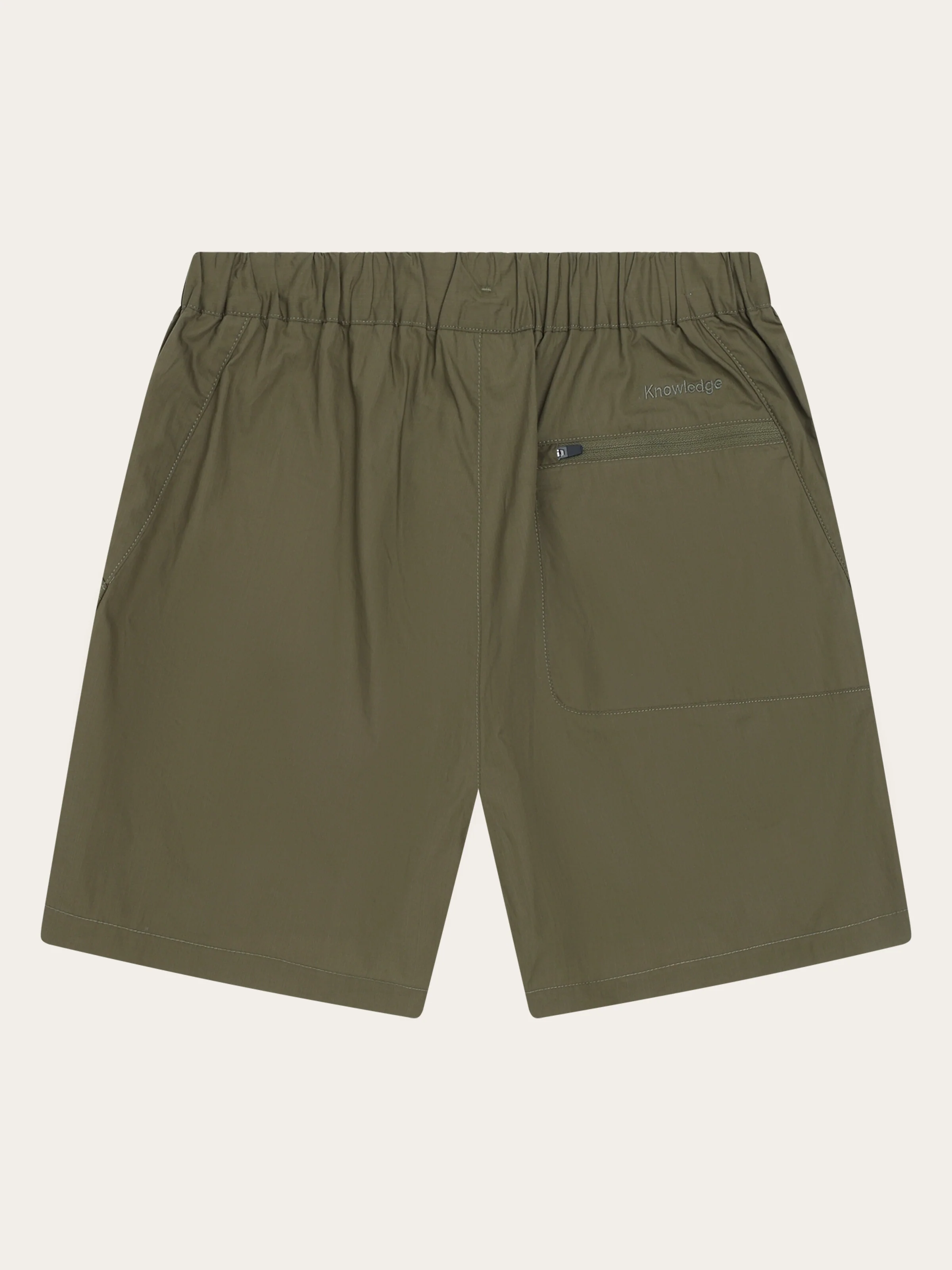 Sky relaxed vent Ripstop 90 shorts - Burned Olive - Image 3