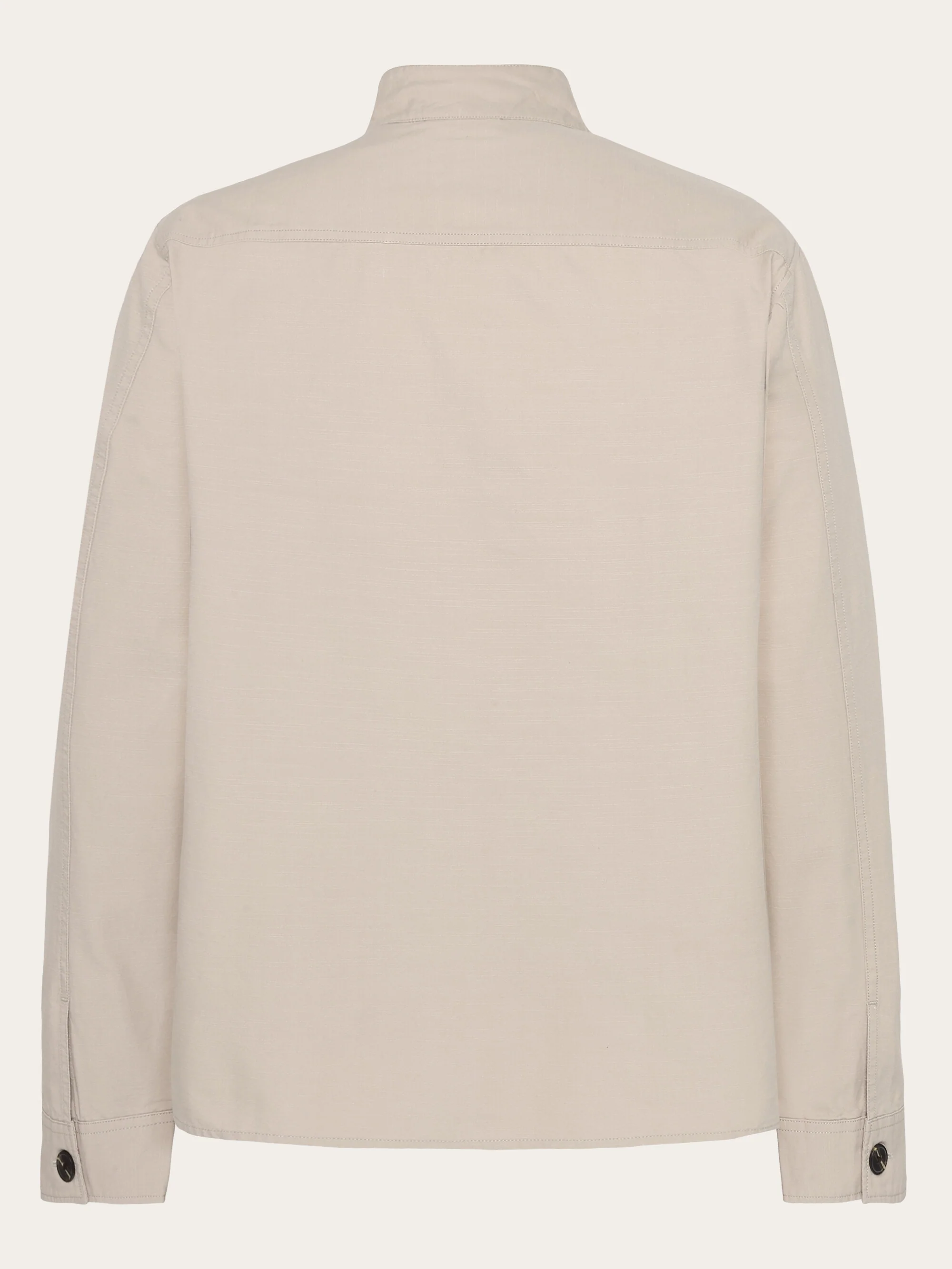 Slub overshirt - GOTS/Vegan - Light feather gray - Image 3