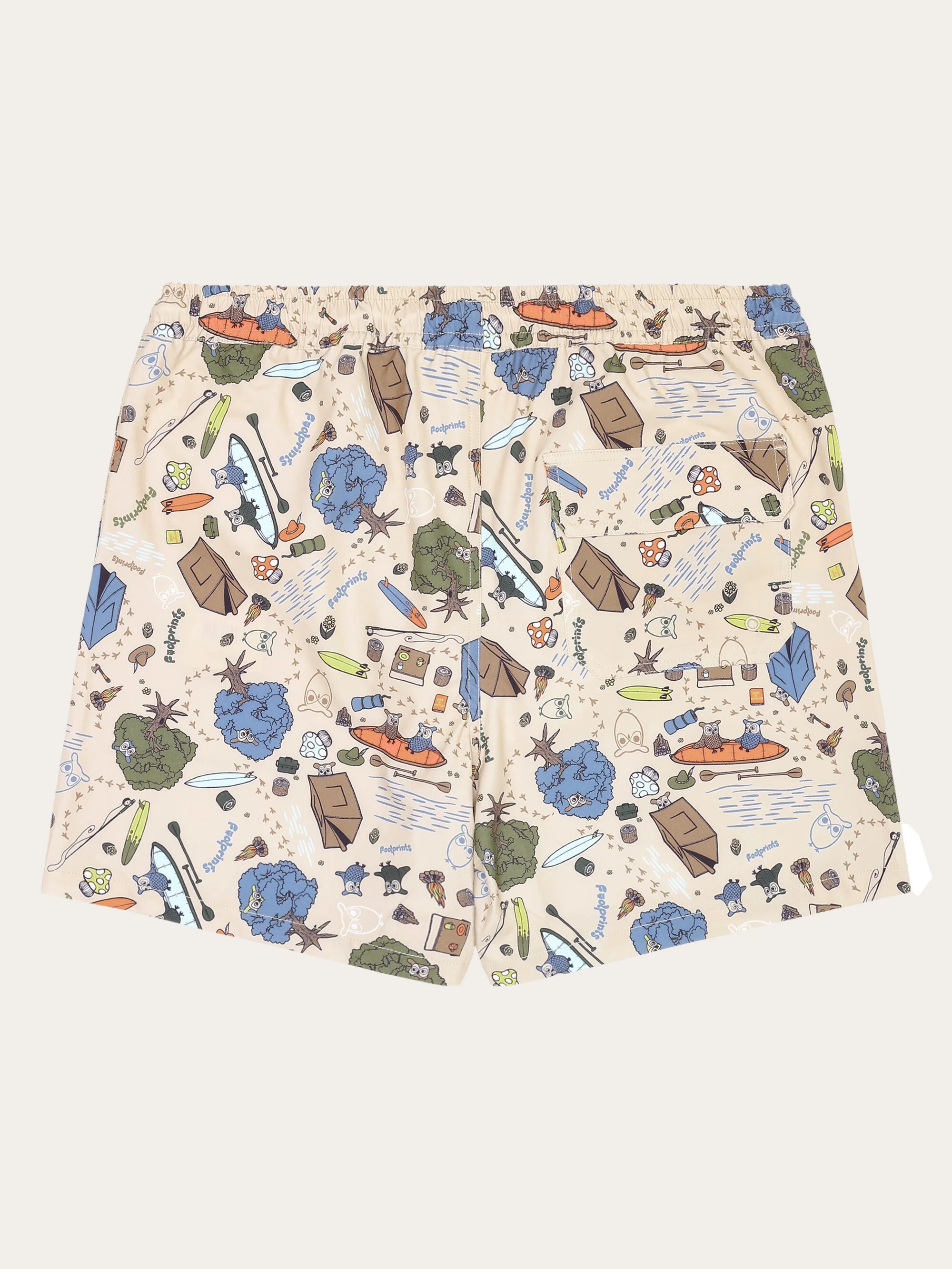 Stretch AOP swimshorts - GRS/Vegan - Creme - Image 2
