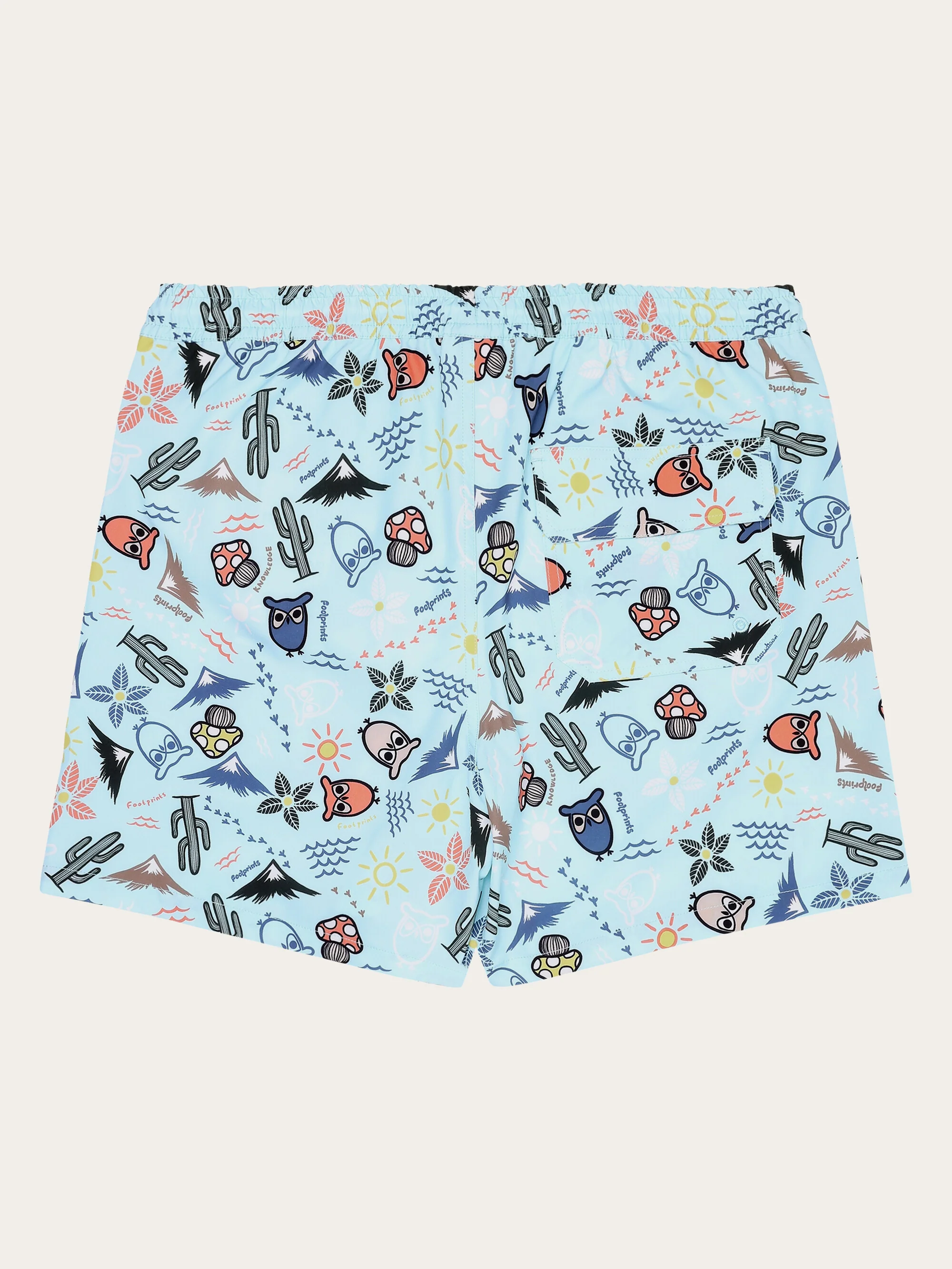 Stretch AOP swimshorts - GRS/Vegan - Light Blue - Image 3
