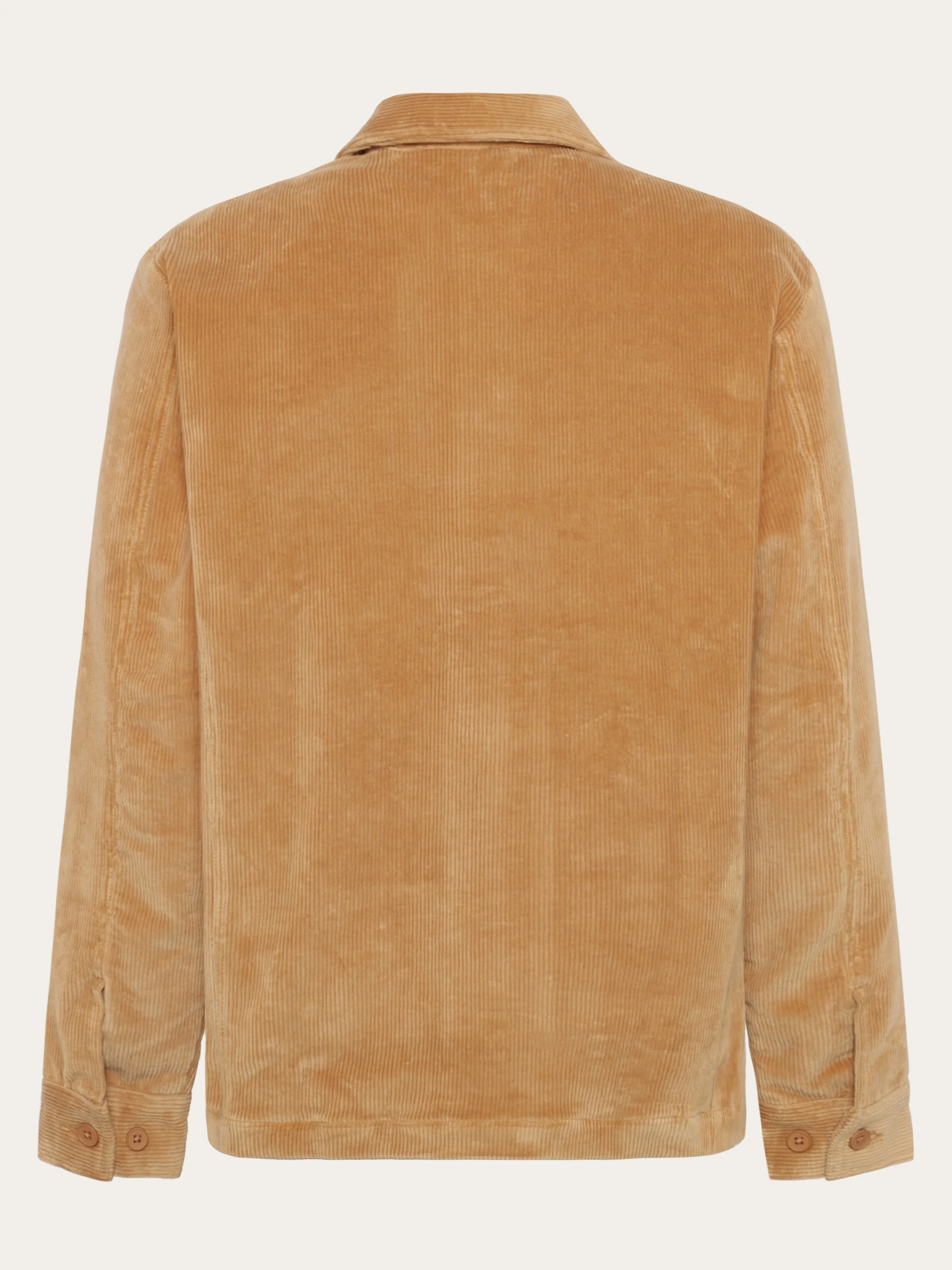 Stretched 8-wales corduroy overshirt - Apple Cinnamon - Image 3