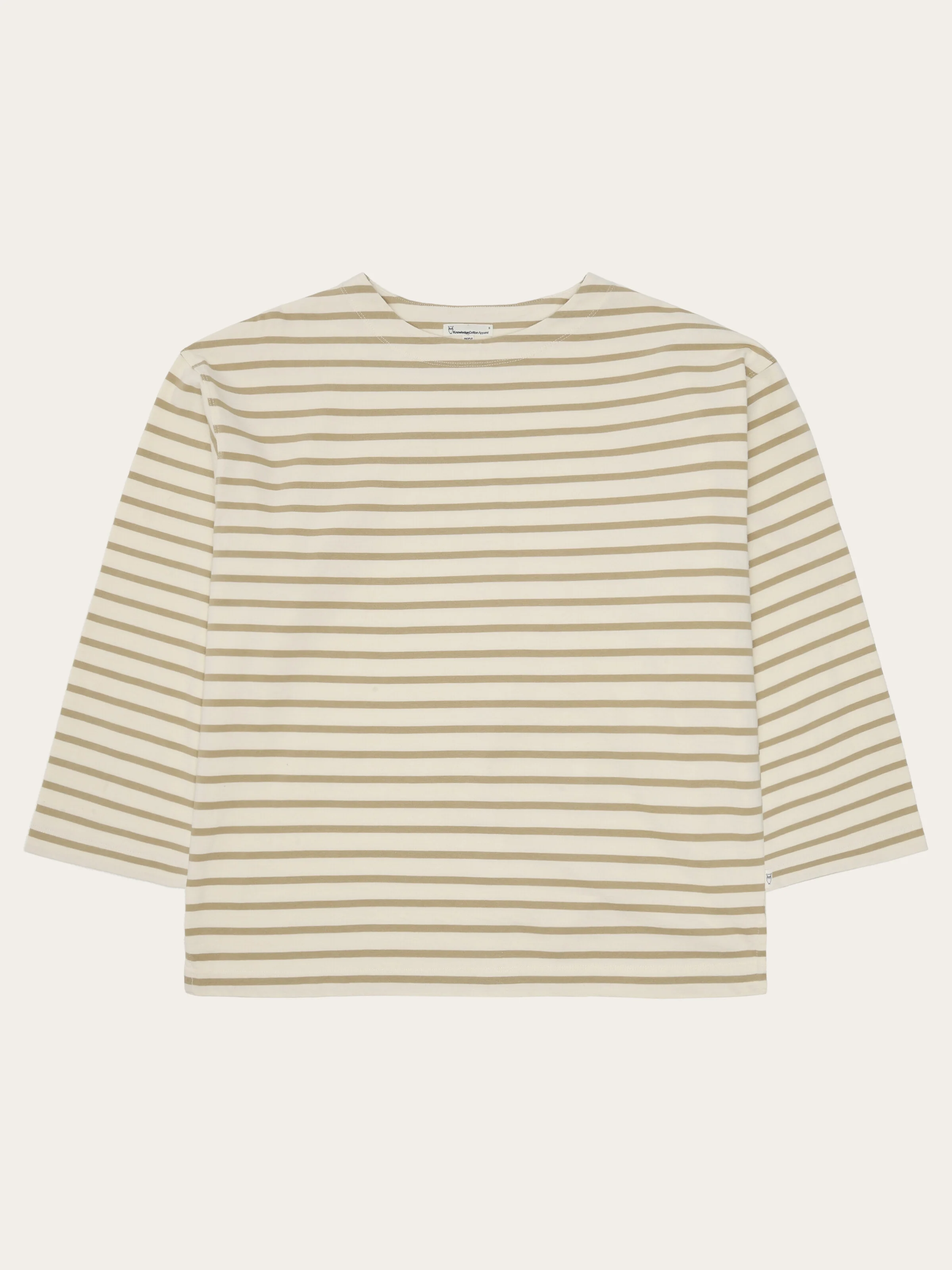 Stripe long sleeve t-shirt - Beige stripe