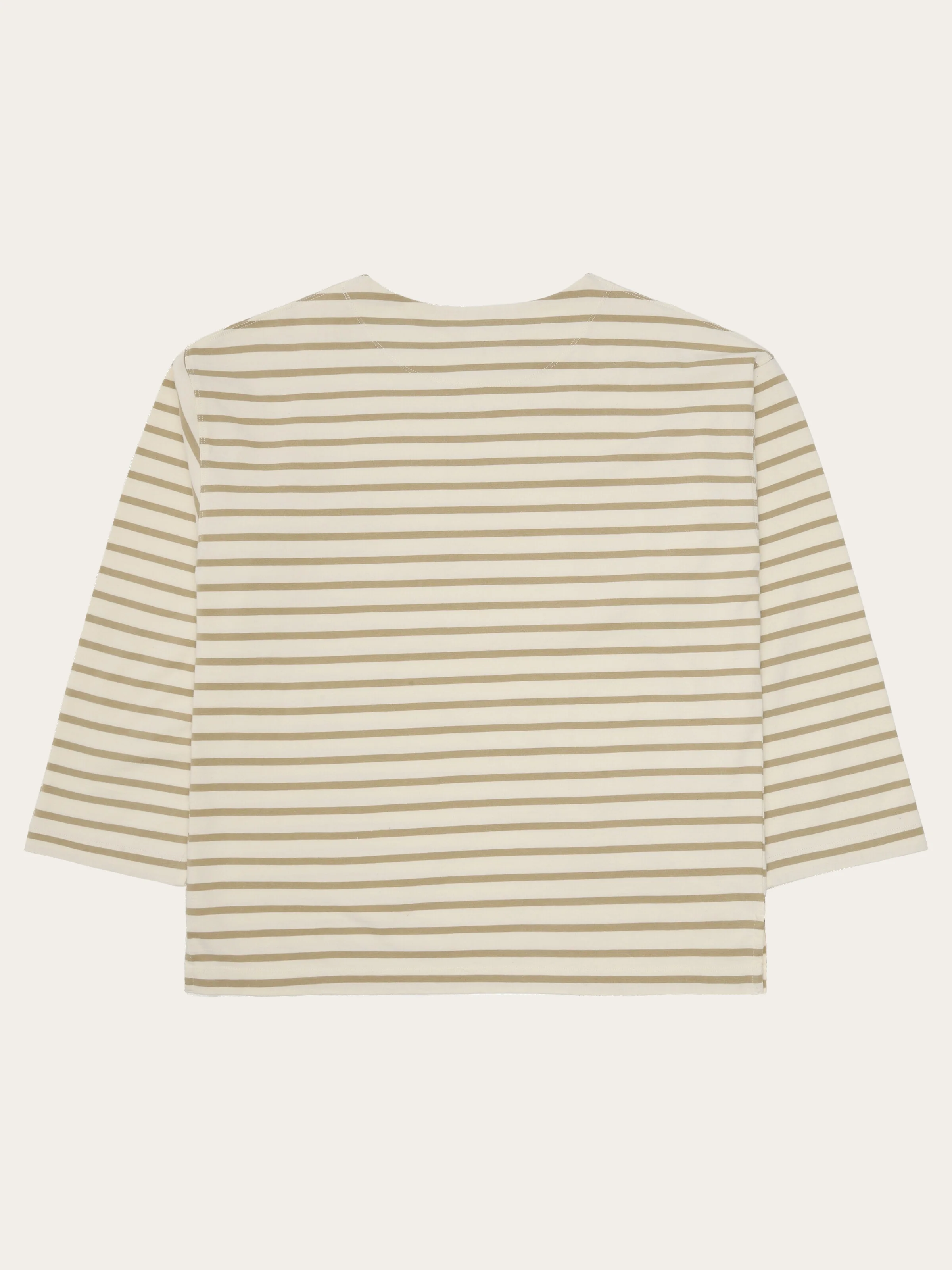 Stripe long sleeve t-shirt - Beige stripe - Image 3