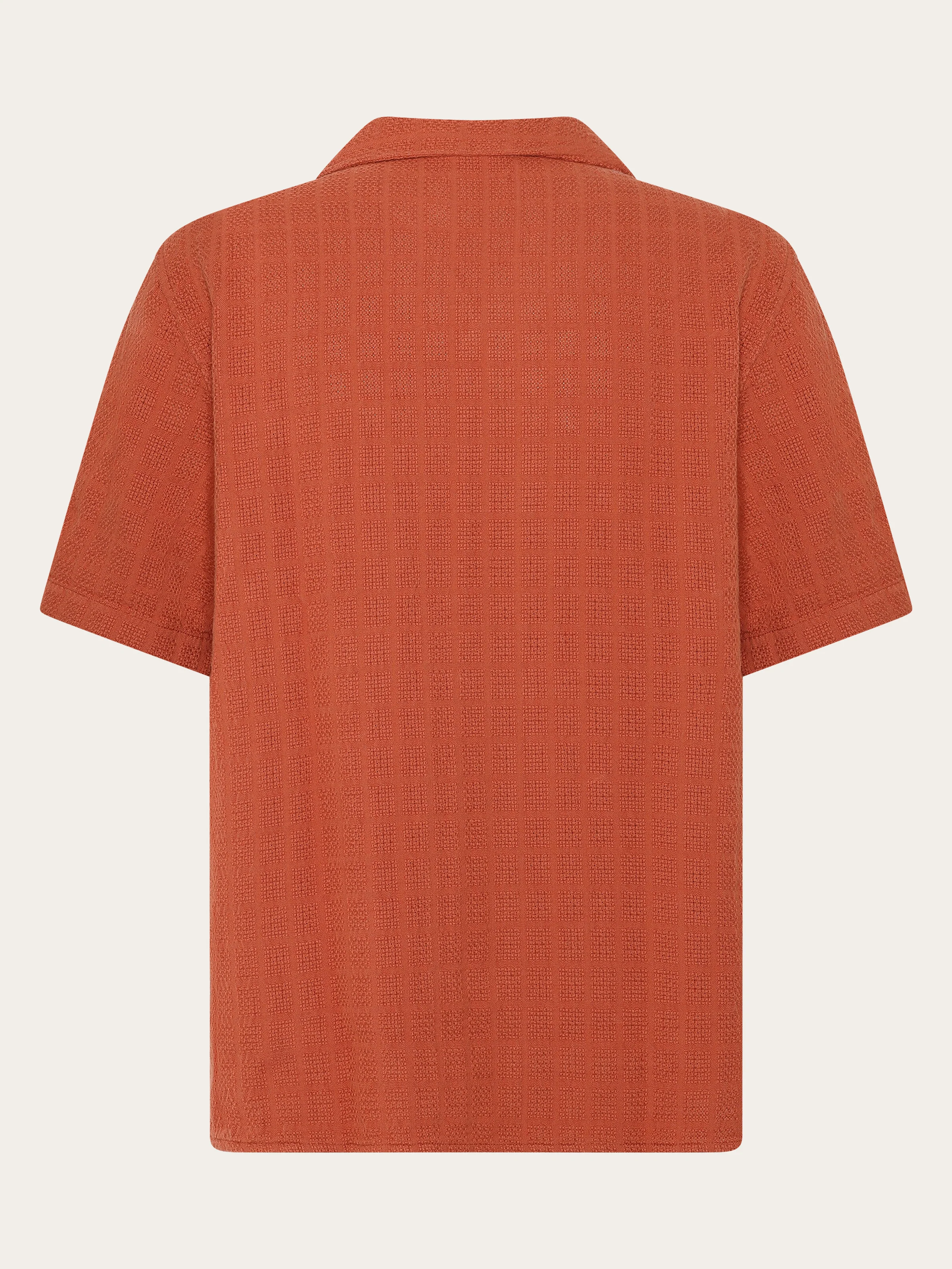 Structure short sleeve shirt - Burnt Brick - Image 6