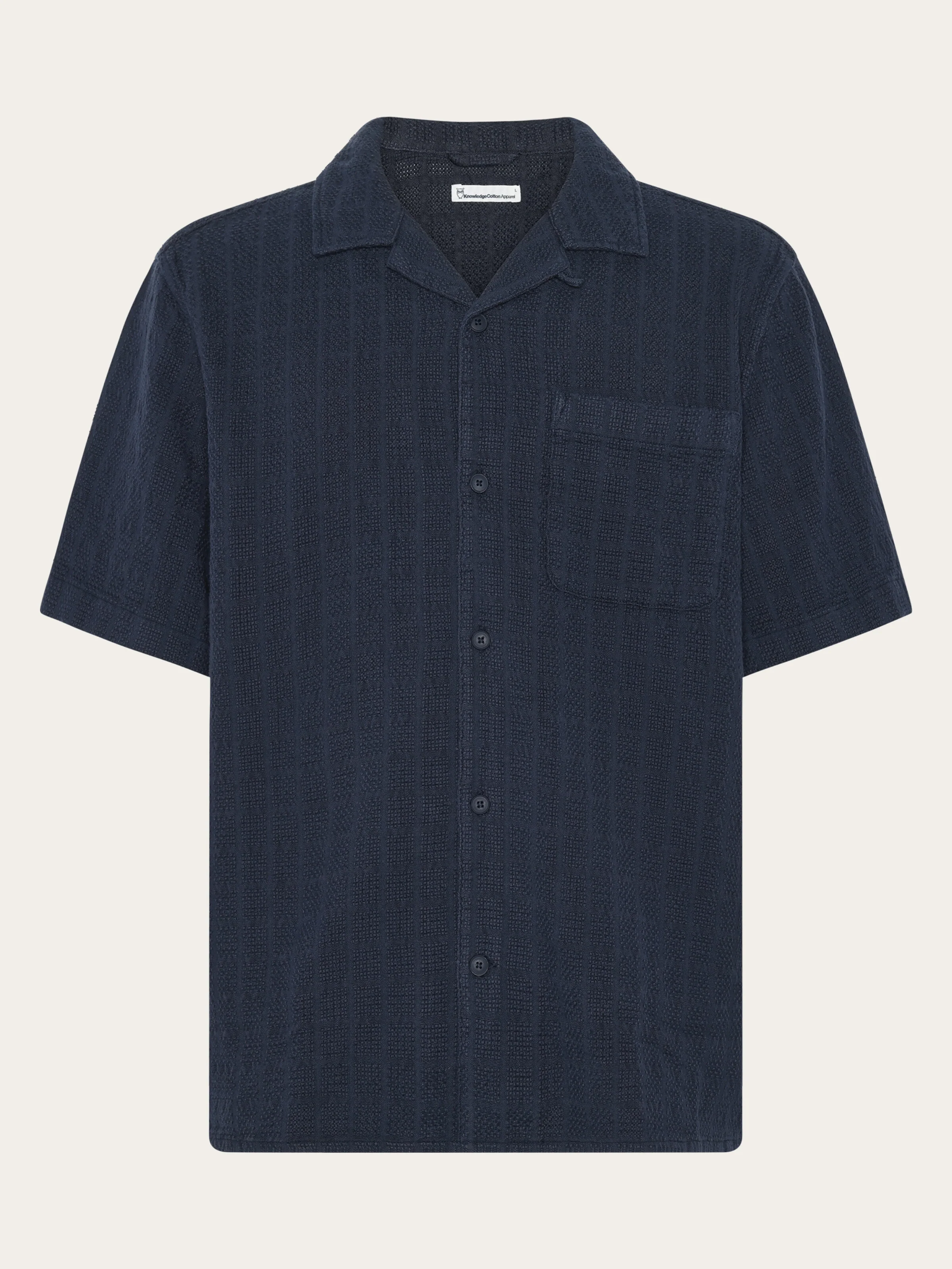 Structure short sleeve shirt - Night Sky