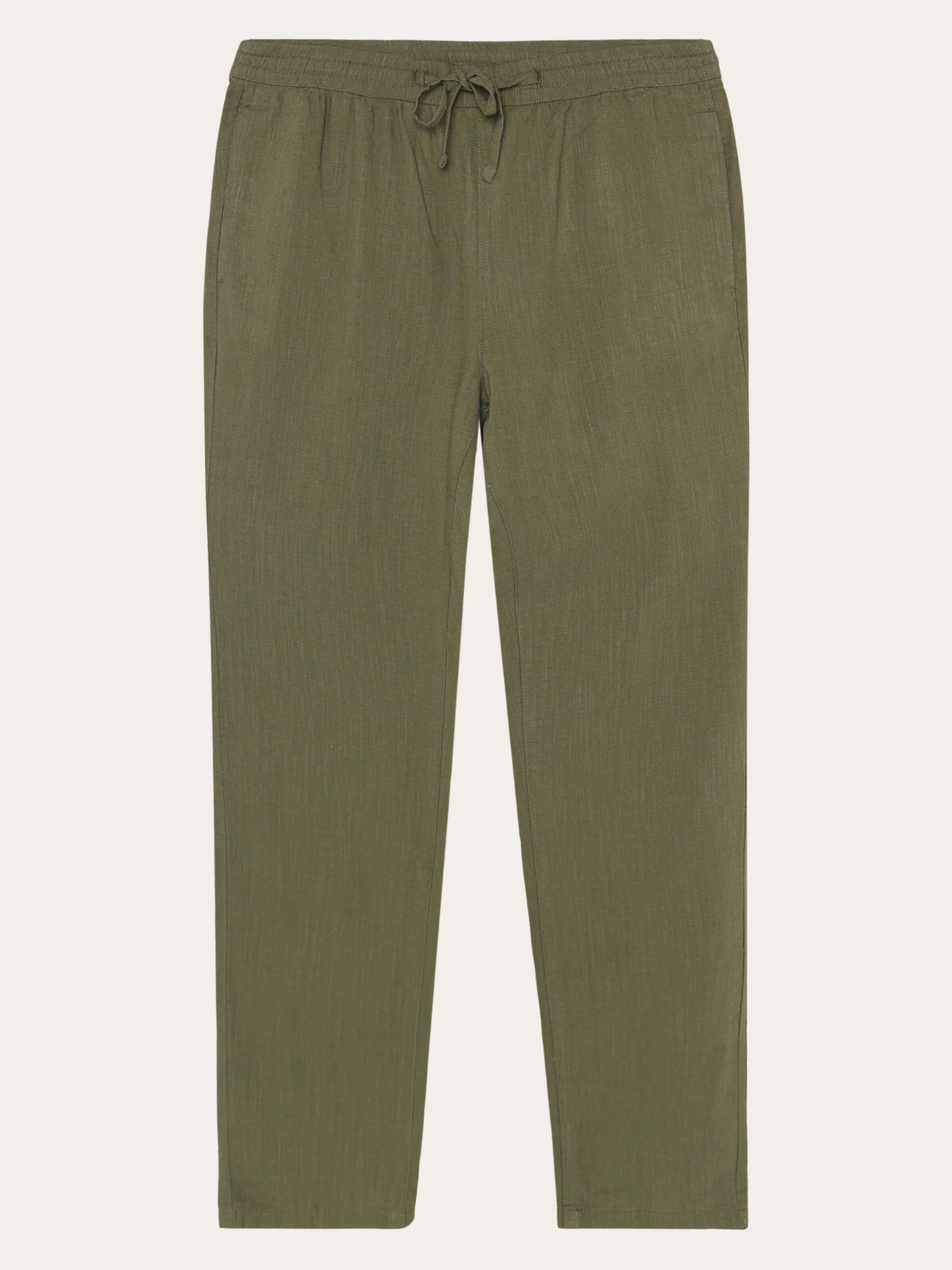 Tim tapered linen blend pants - Burned Olive