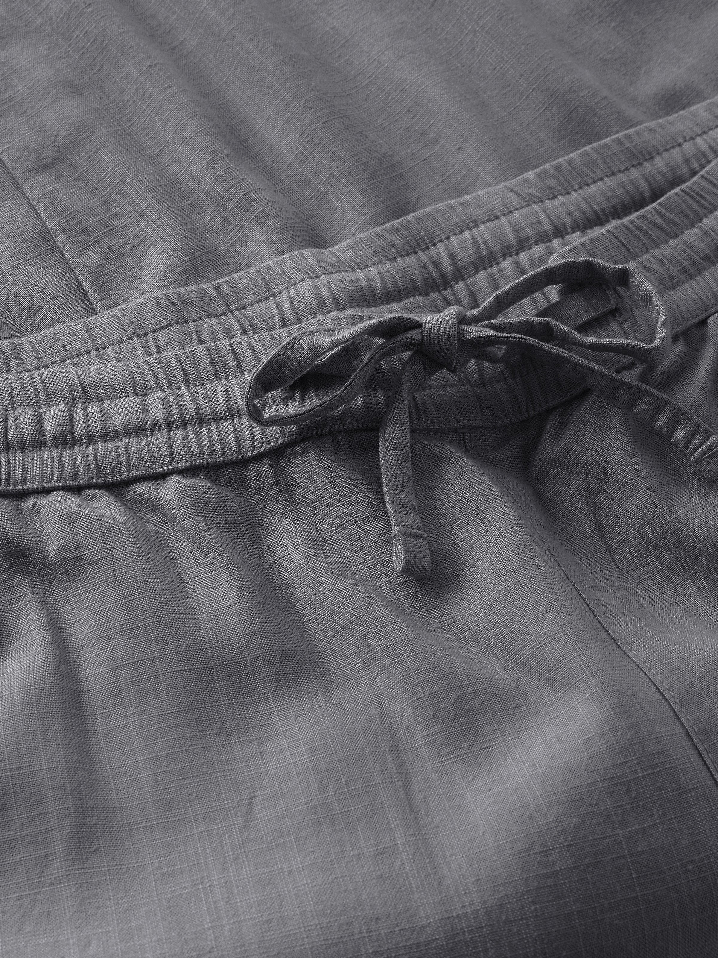 Tim tapered linen blend pants - Ultimate Grey - Image 2