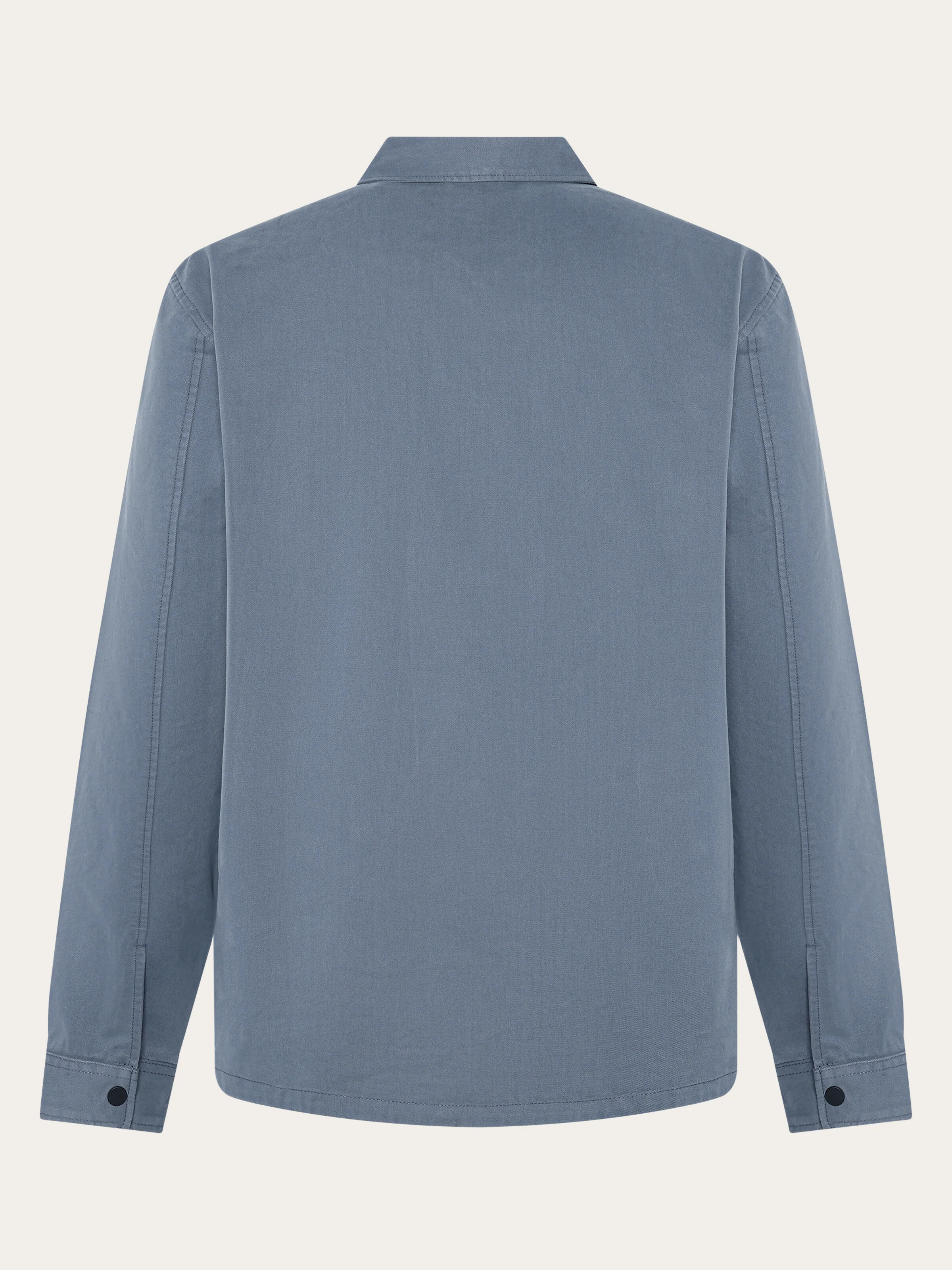 Twill zip overshirt - Vintage Indigo - Image 3