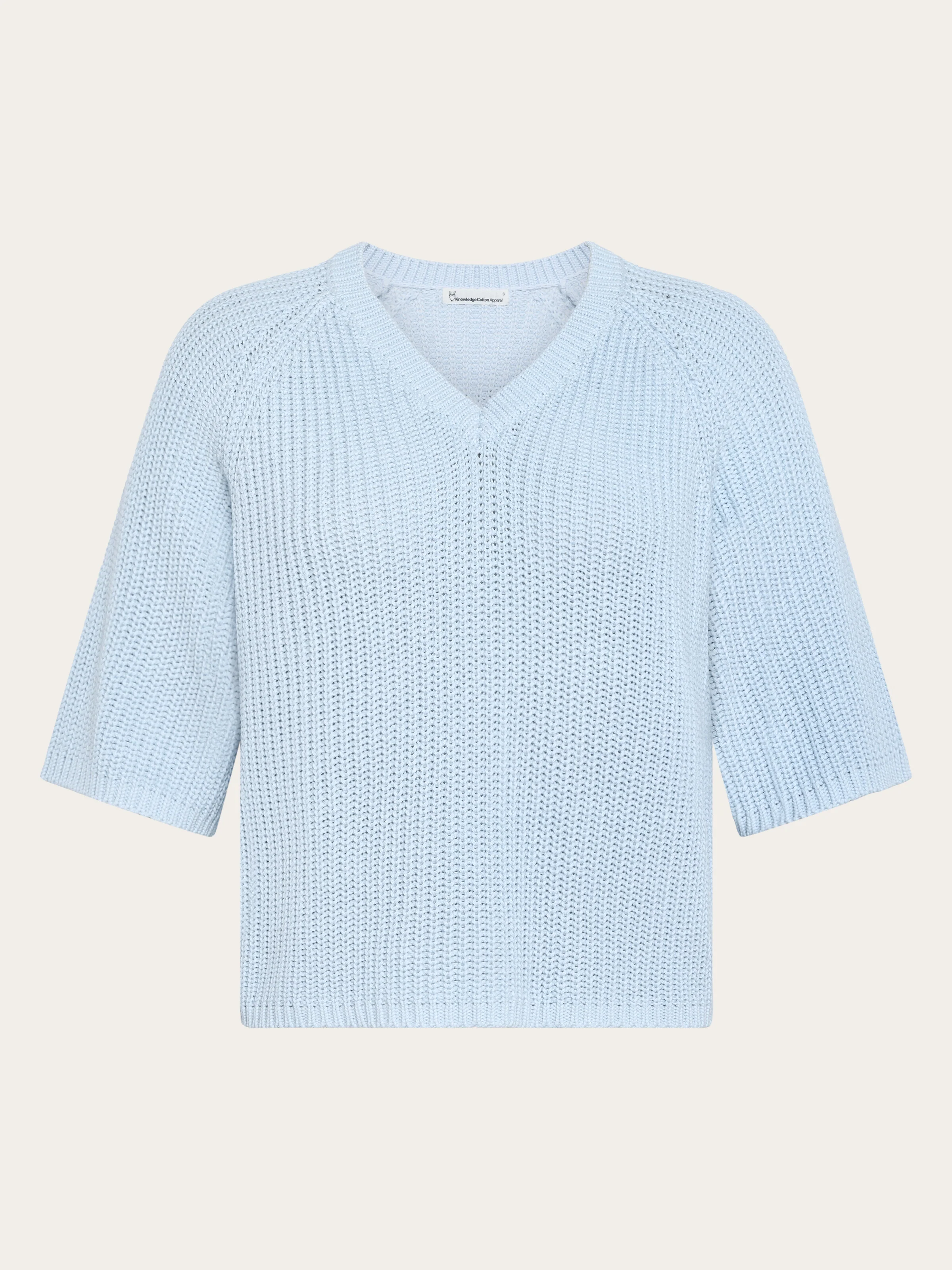 V-neck short sleeve knit - Skyway