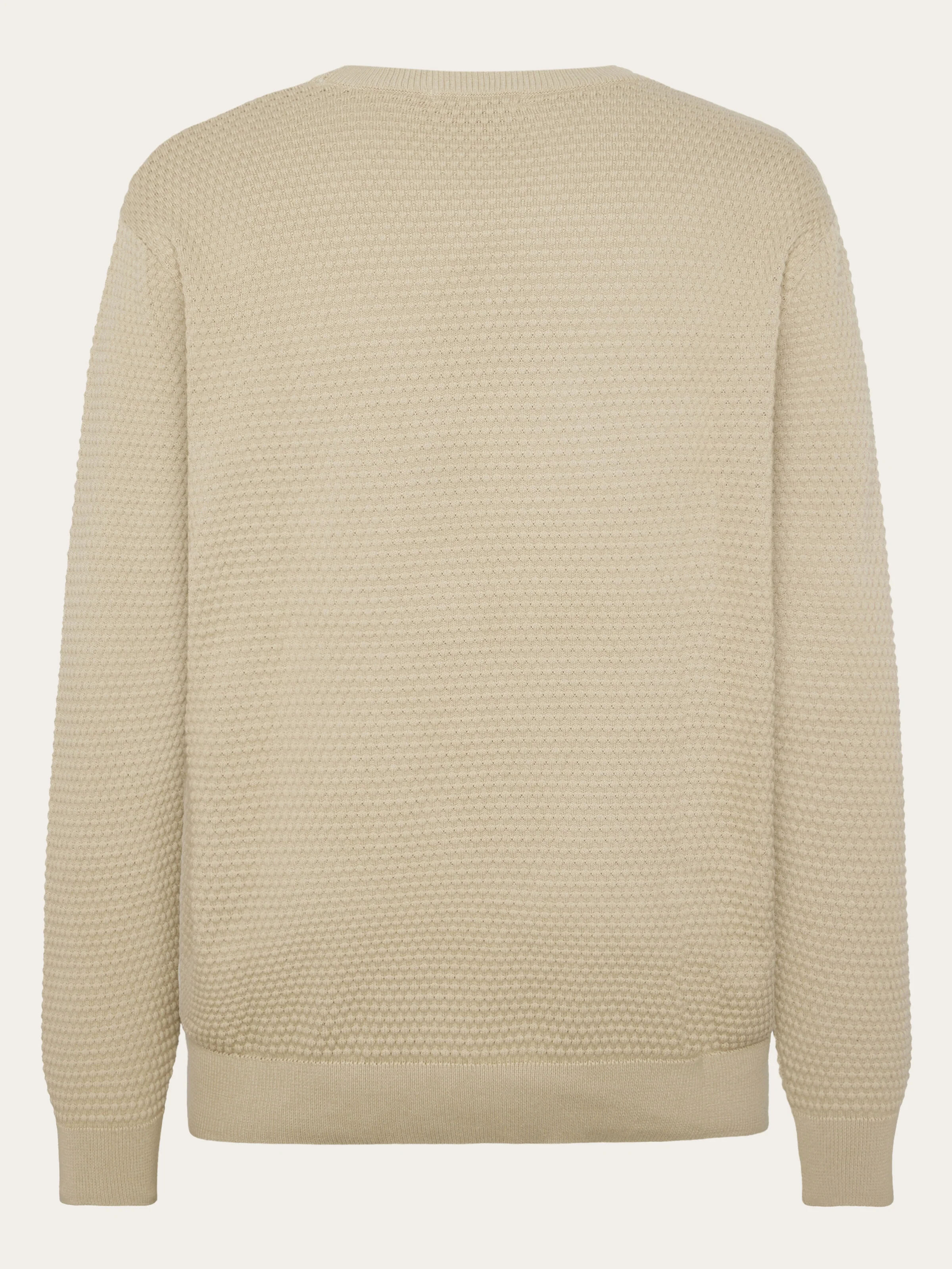 Bubble knit crew neck - Light feather gray - Image 4