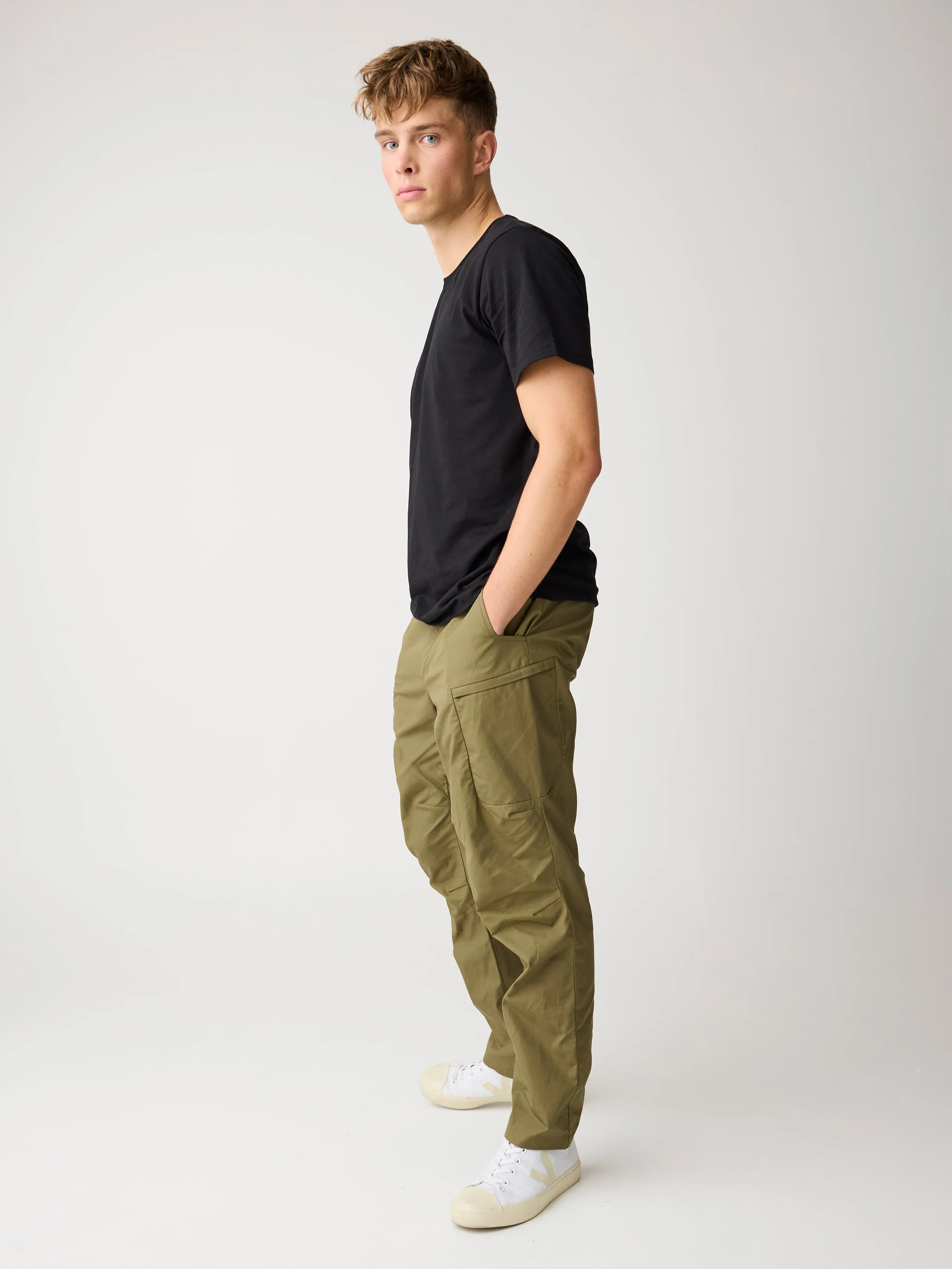 Vent canvas 200 pants - Burned Olive - Image 4
