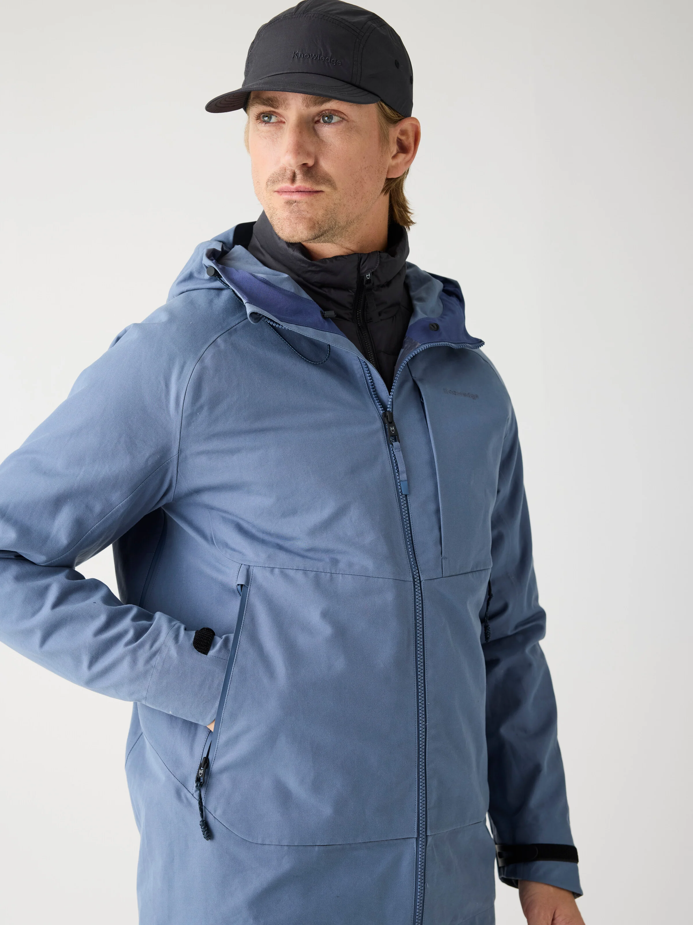 Vent canvas 270 shell jacket - Vintage Indigo - Image 3