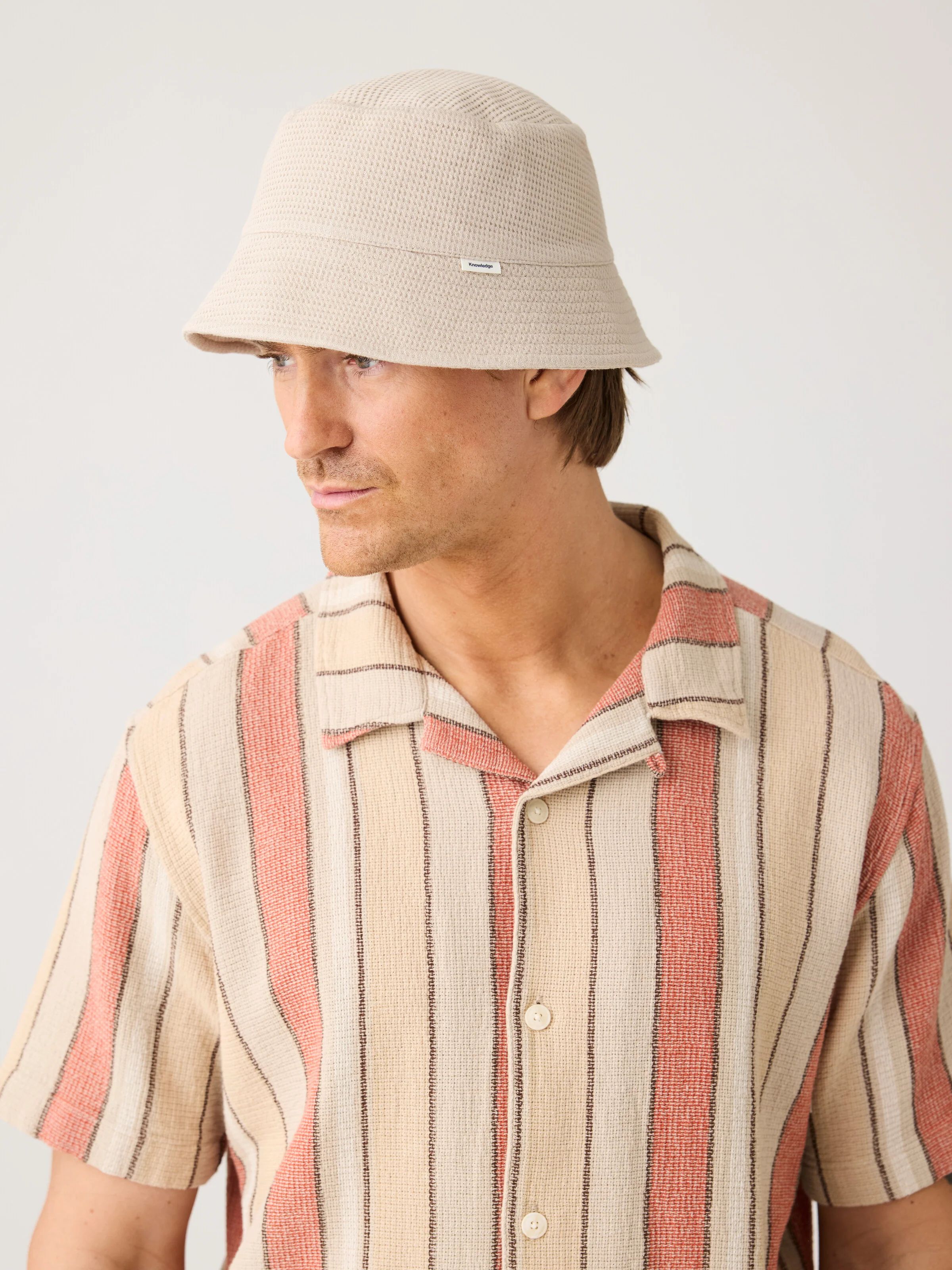 Waffle bucket hat - Light feather gray - Image 2