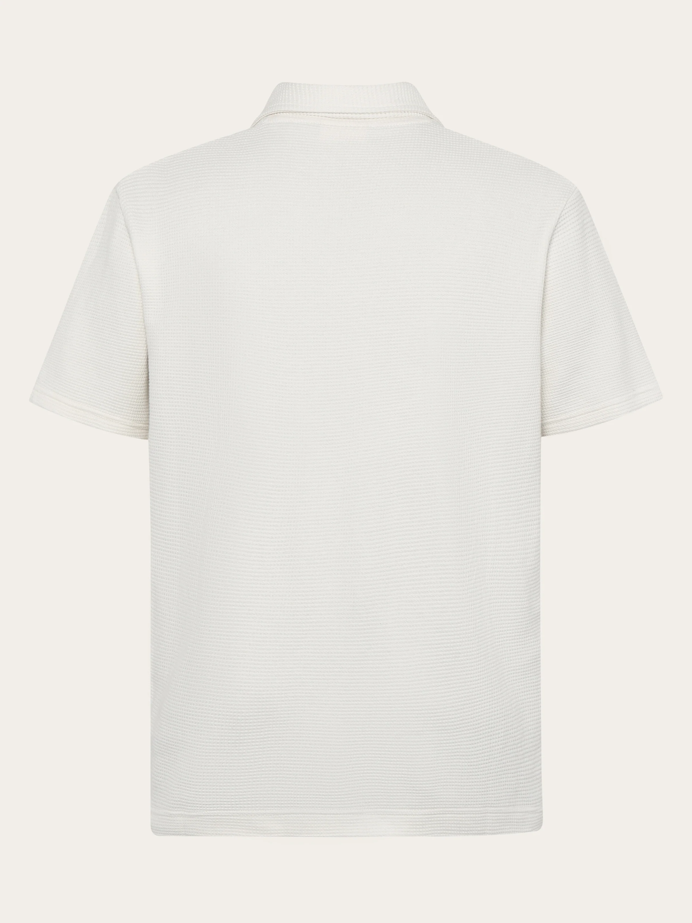 Waffle polo - Egret - Image 5