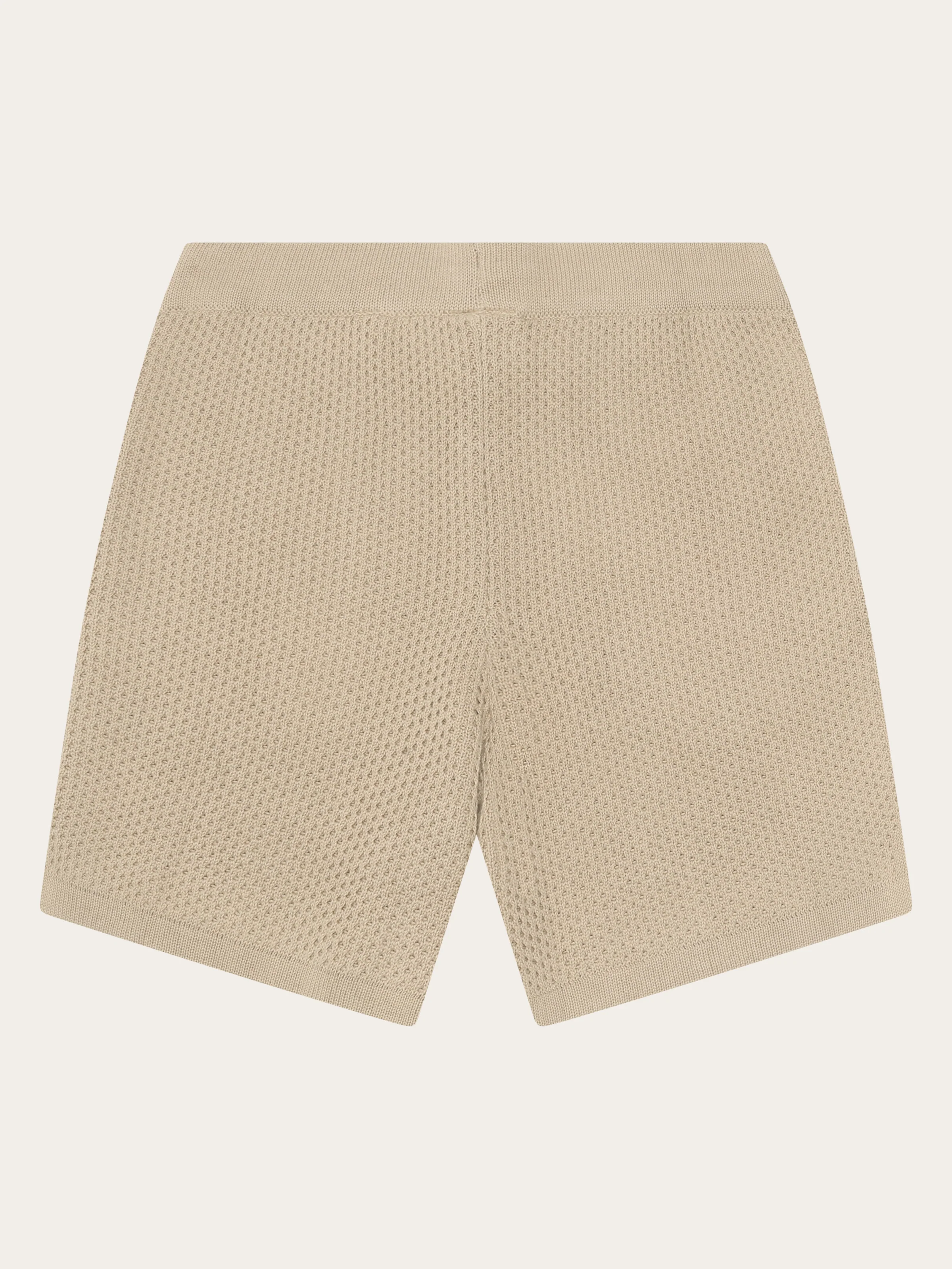 Wide knit shorts - Light feather gray - Image 3