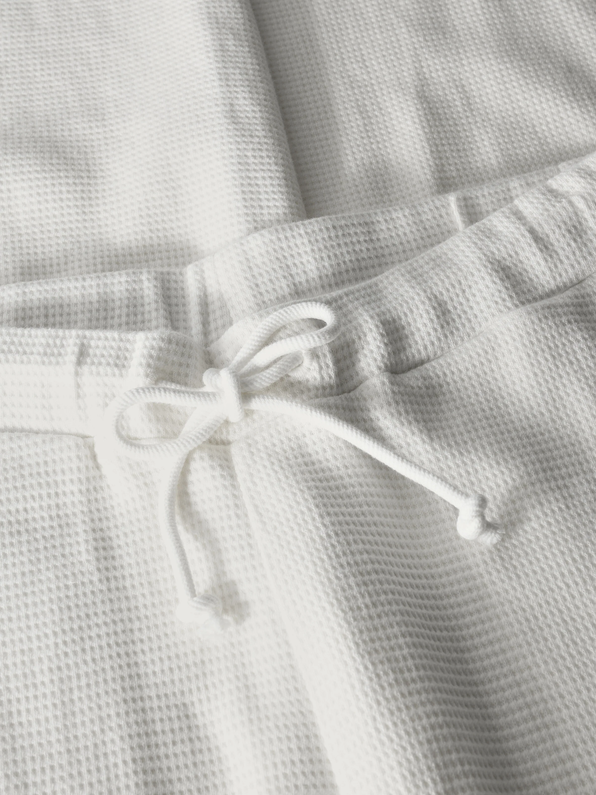 Wide waffle pants - Egret - Image 4