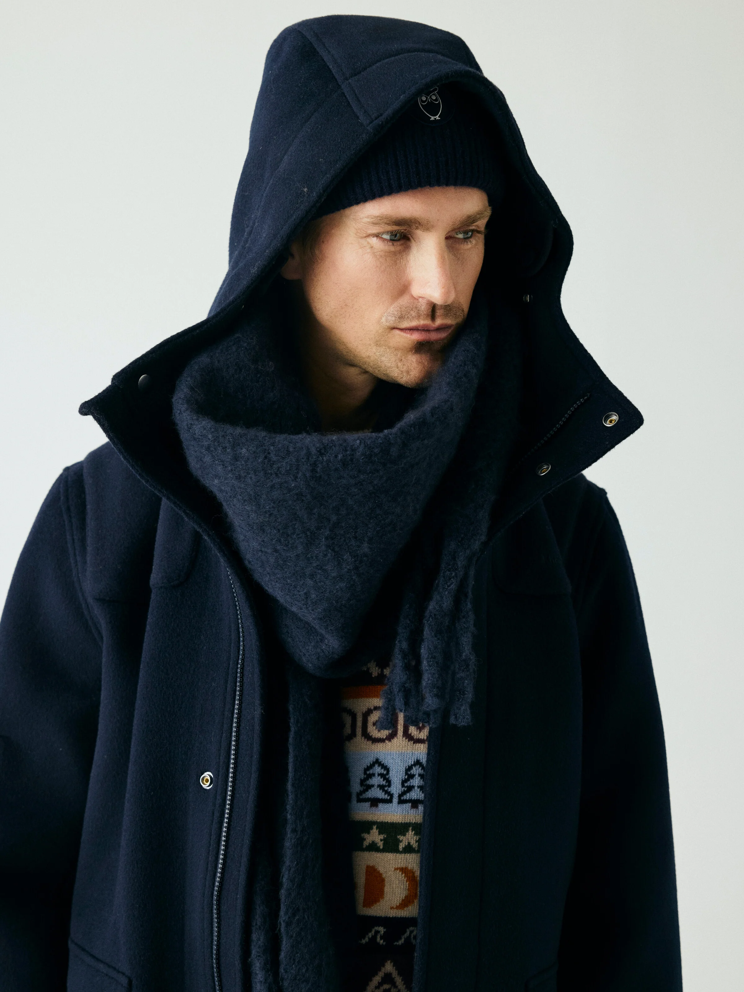 Wool duffel coat - Night Sky - Image 3